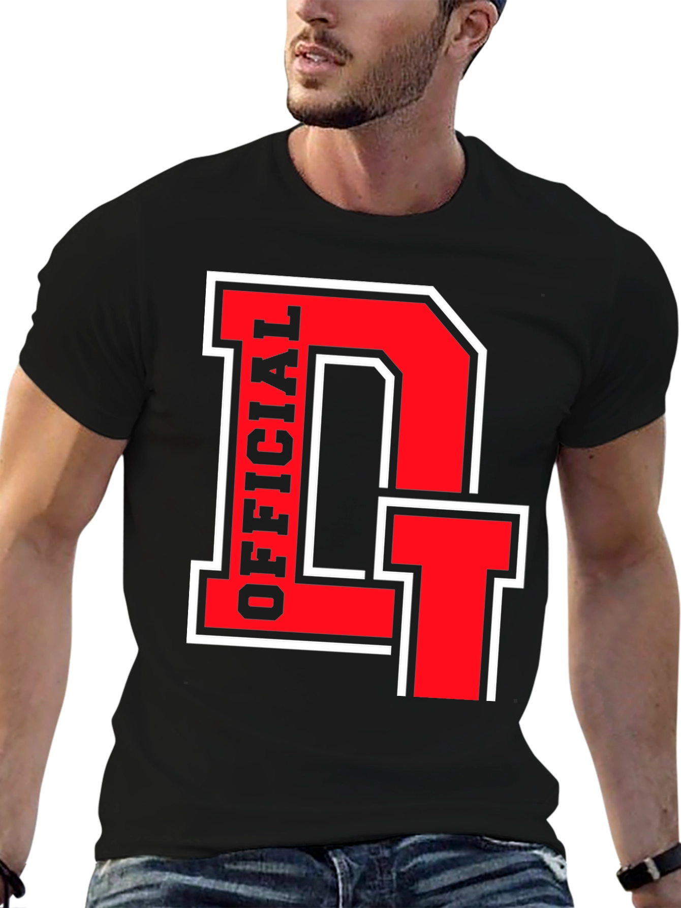Official DT Black T-Shirt - Bold Red Design