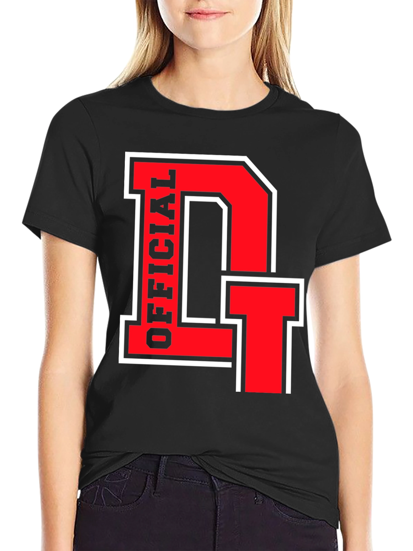 Official DT Black T-Shirt - Bold Red Design
