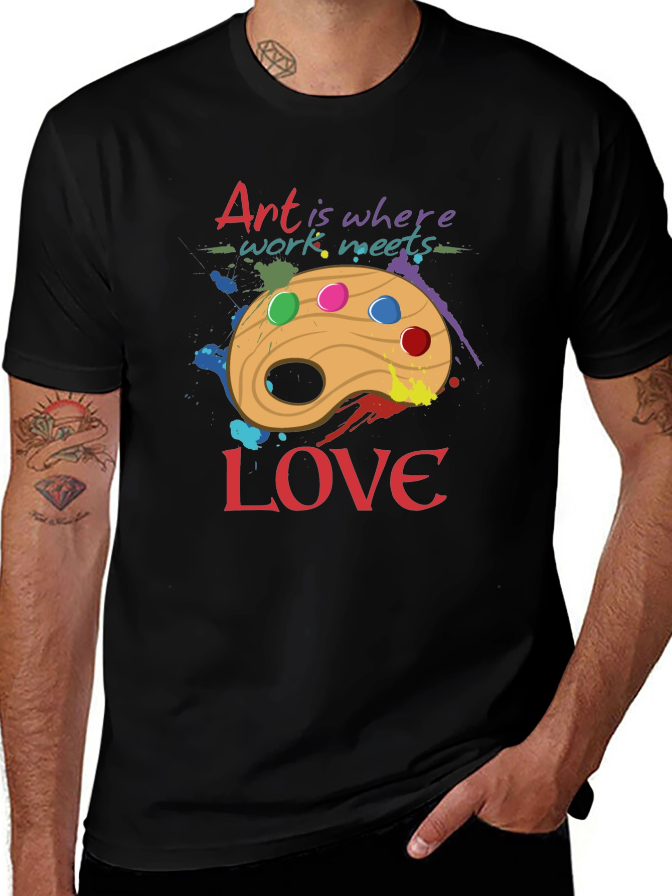 Art is Where Work Meets Love T-Shirt
