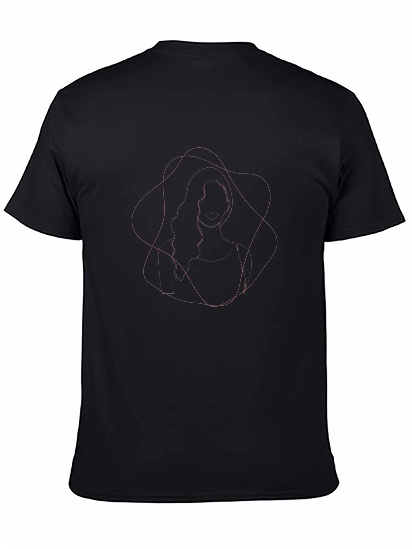 Abstract Graphic Mens Black Tee