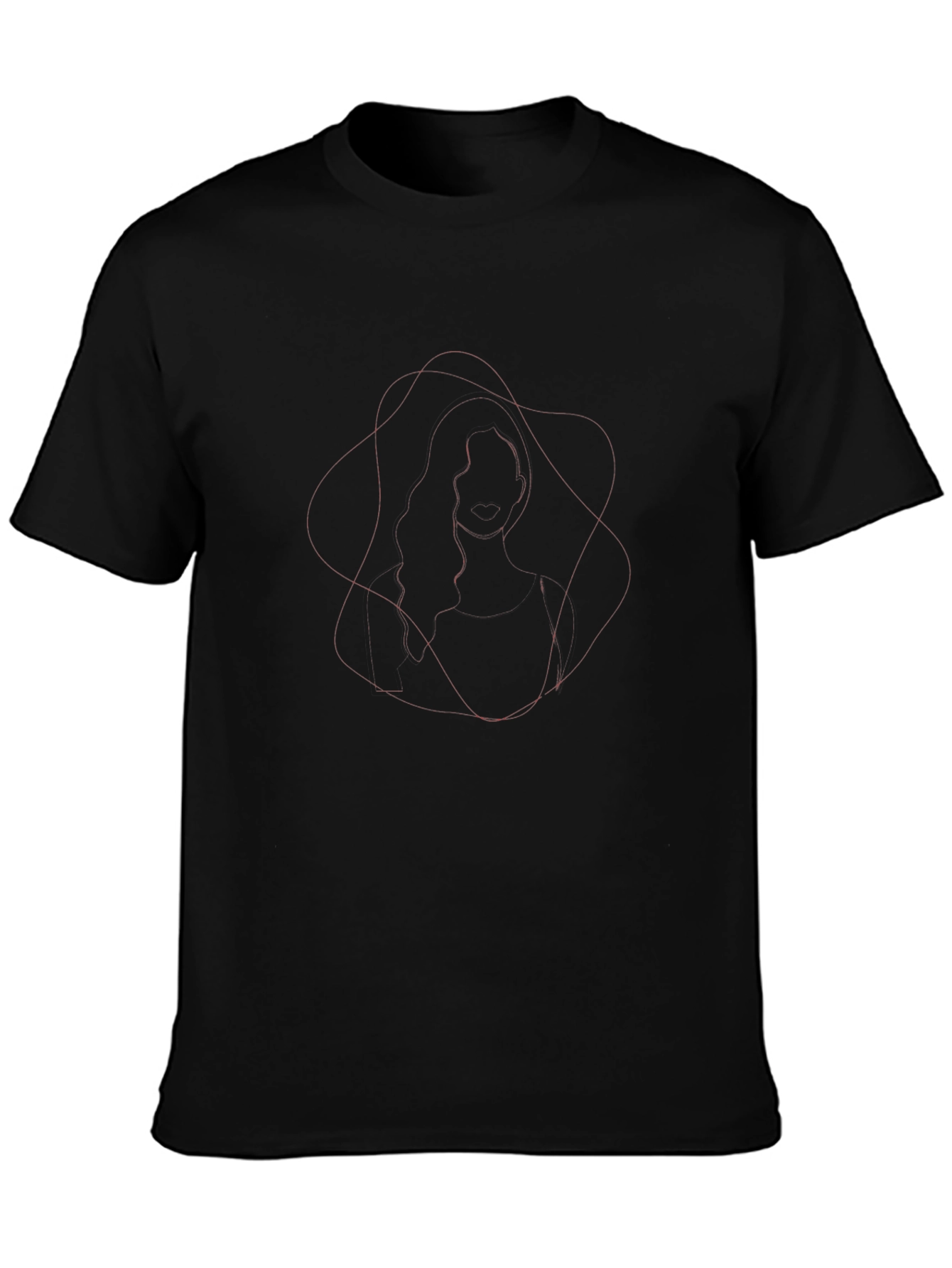 Abstract Graphic Mens Black Tee
