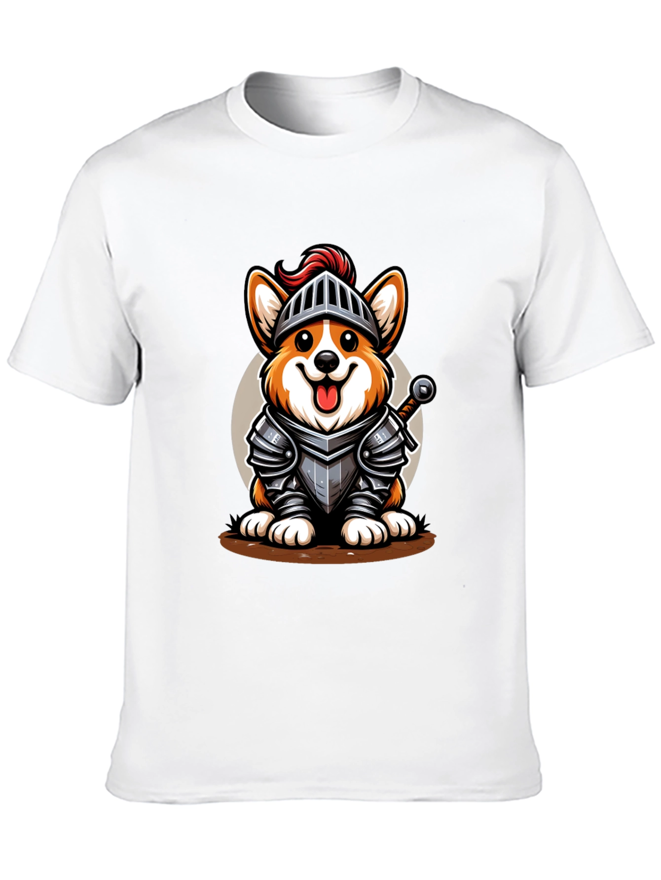 Corgi Knight T-Shirt - Black