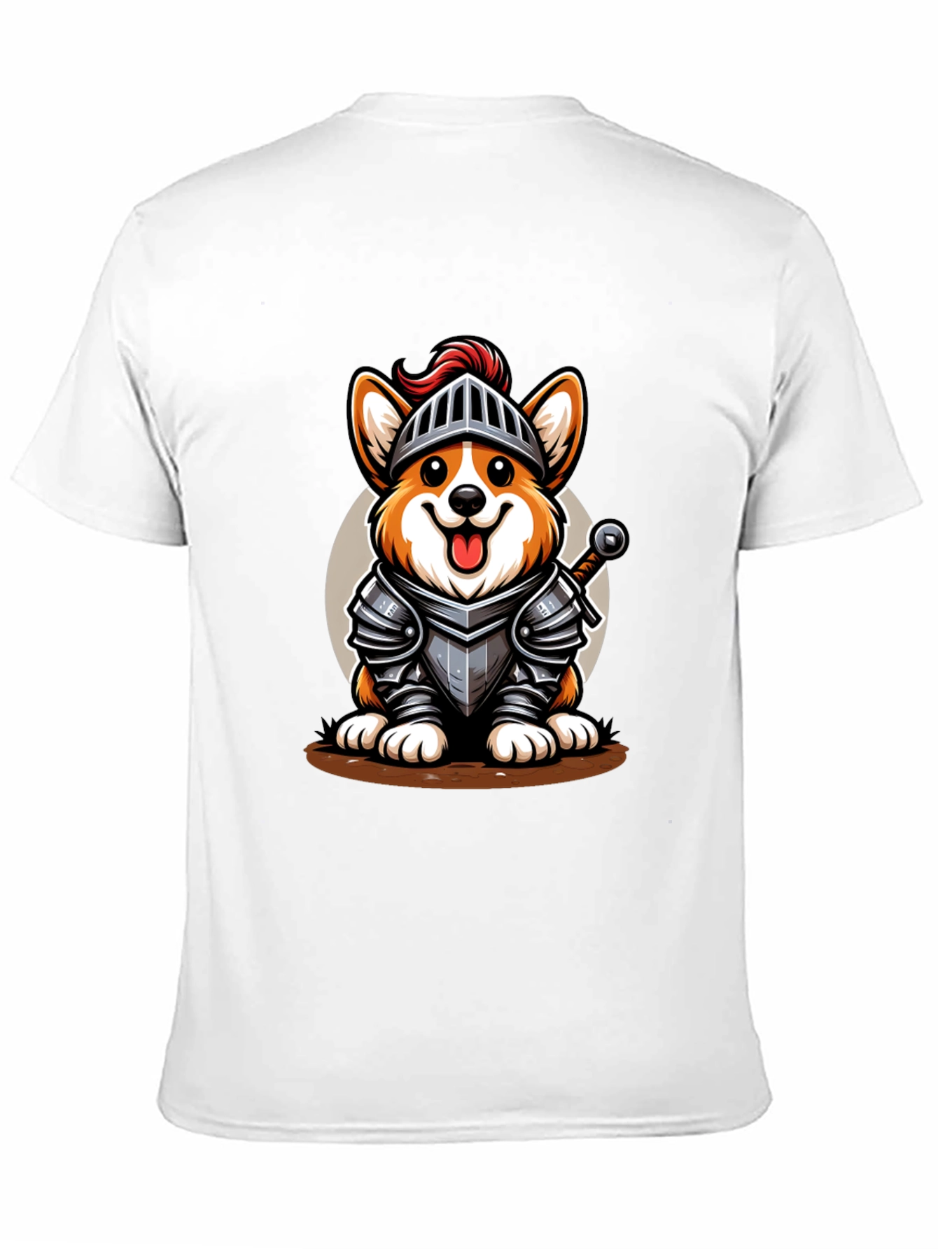 Corgi Knight T-Shirt - Black