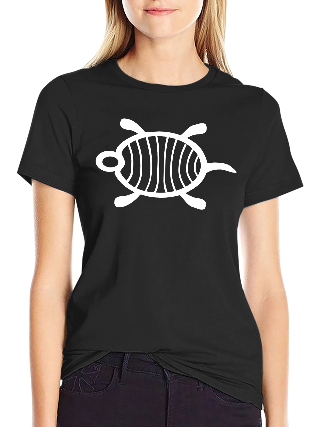 Black Turtle Graphic Tee - Soft Cotton Comfort