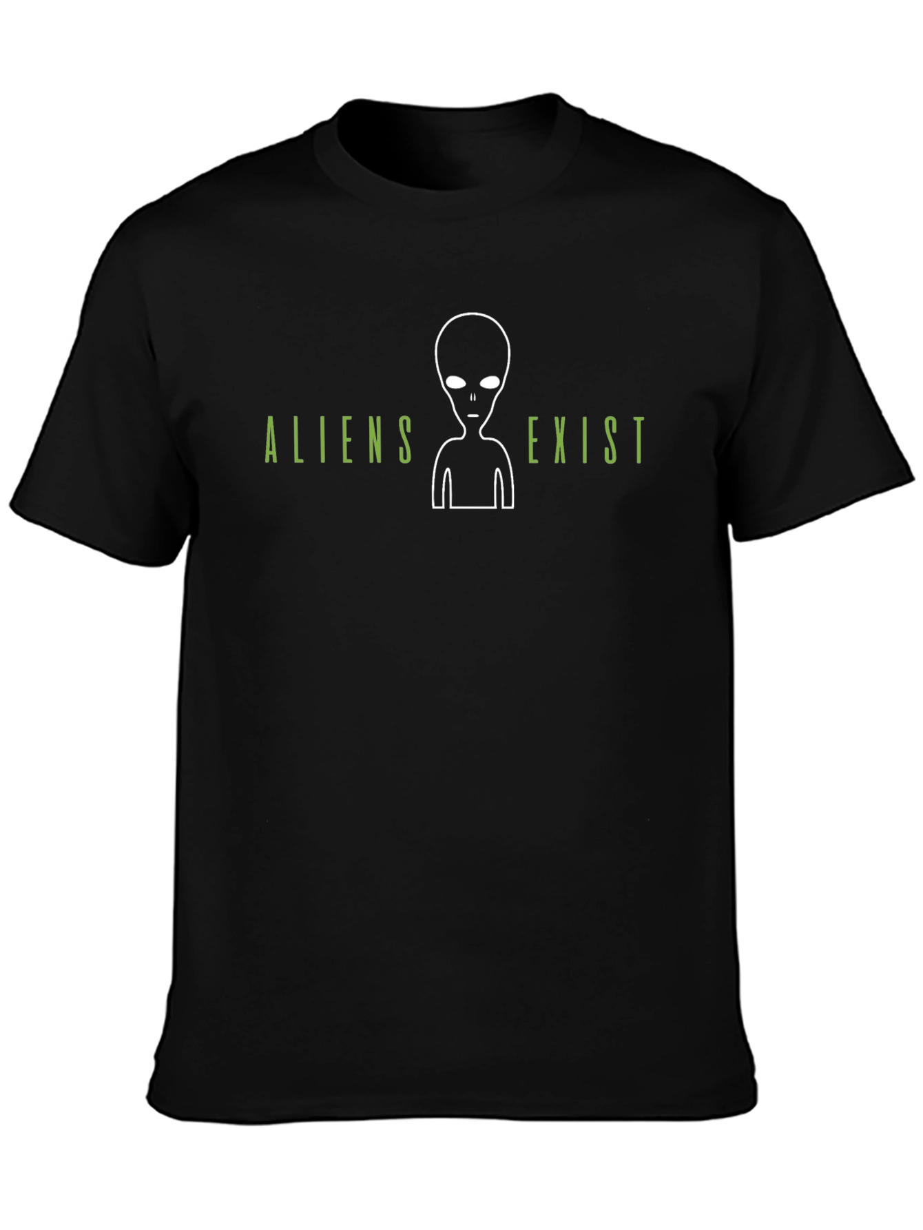 Aliens Exist Graphic T-Shirt - Black