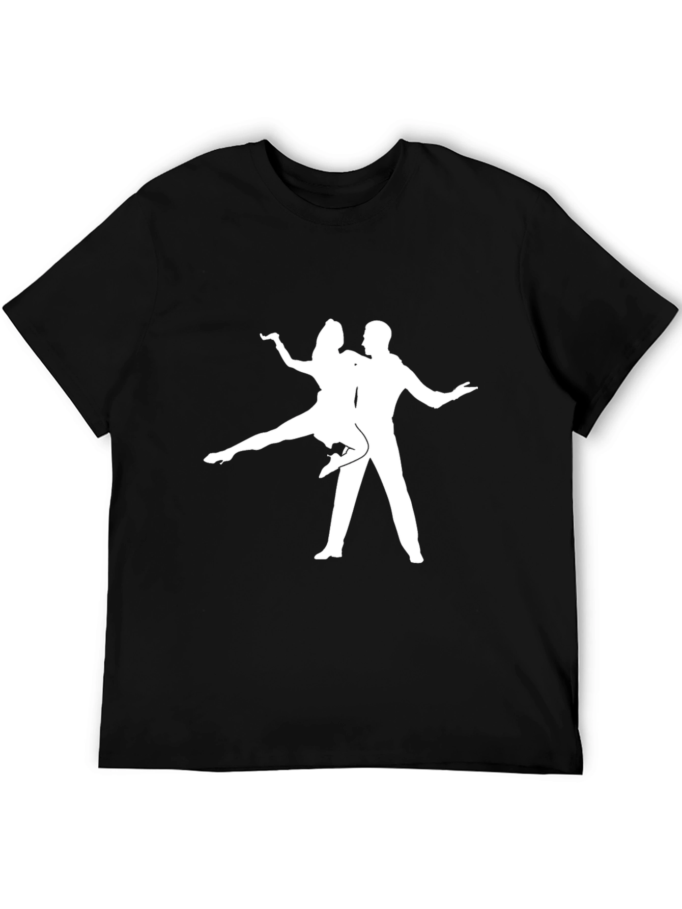 Dancing Couple Graphic T-Shirt - Black