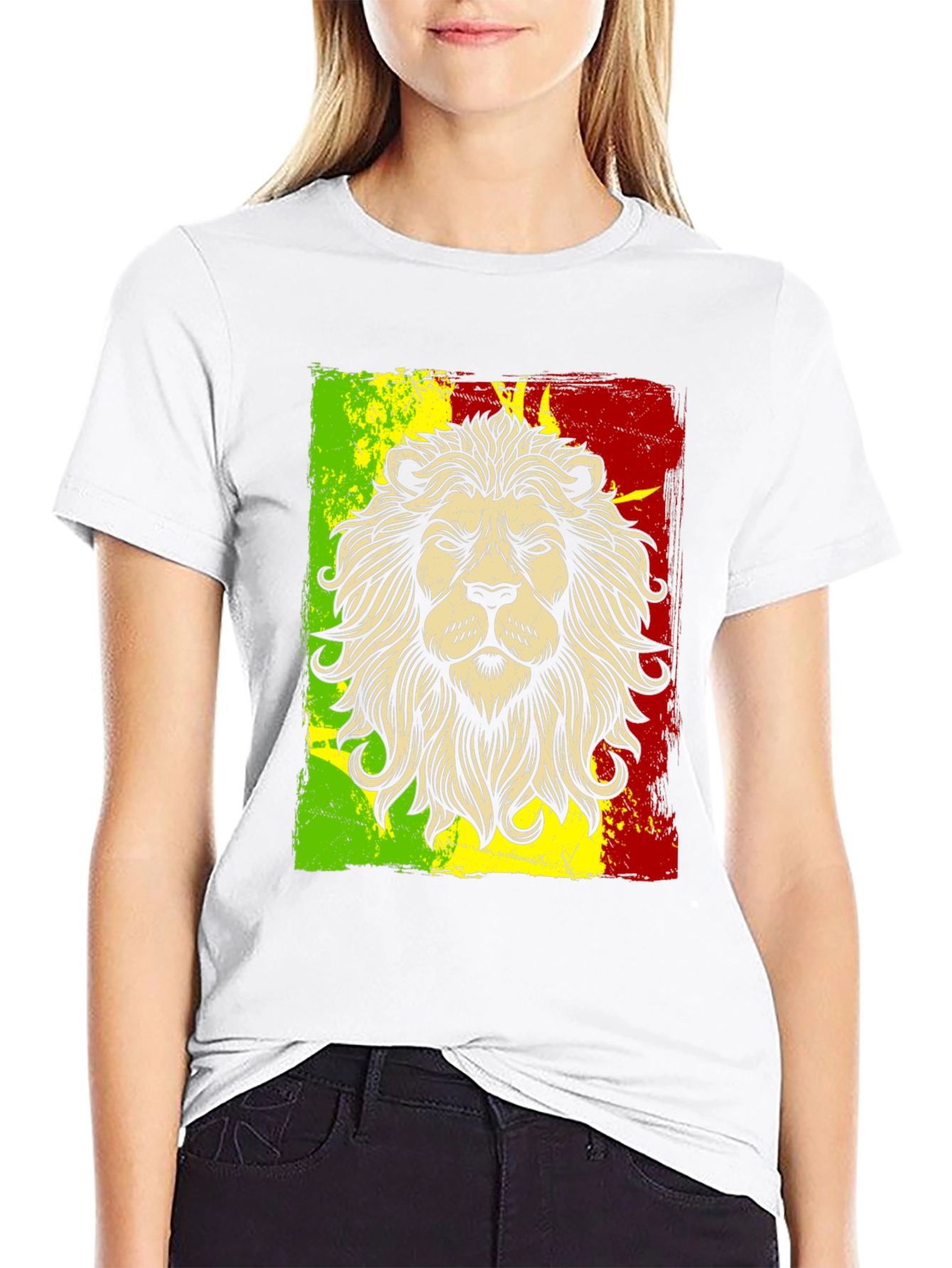 Rasta Lion Graphic T-Shirt - Reggae Style