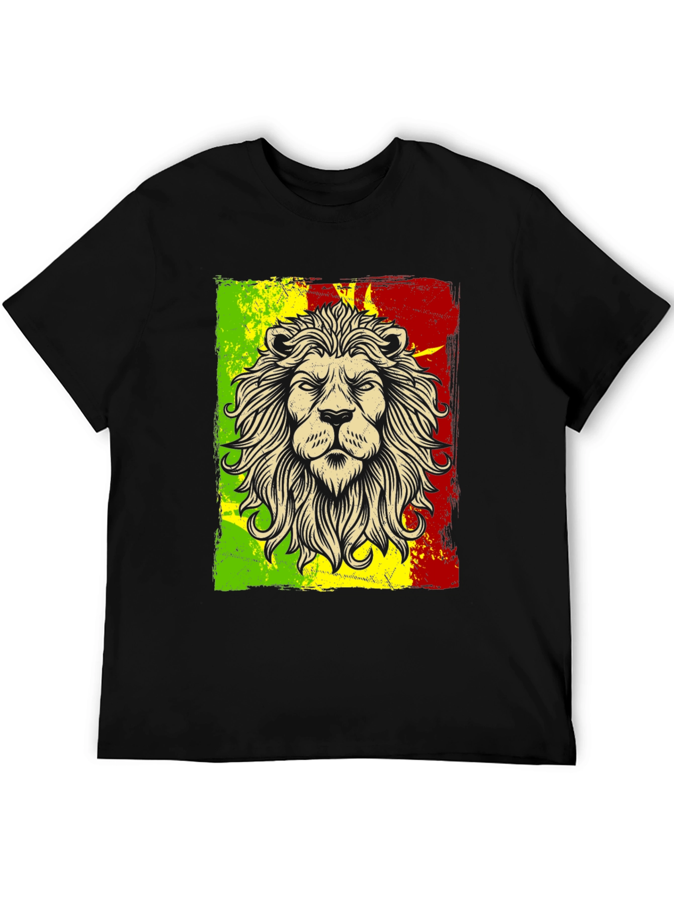 Rasta Lion Graphic T-Shirt - Reggae Style