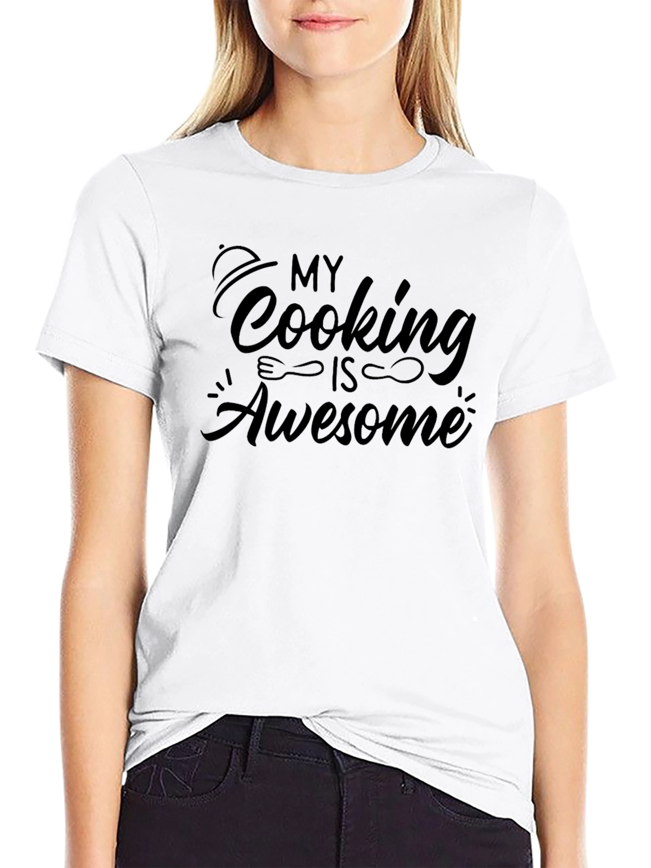 My Cooking Is Awesome Black T-Shirt
