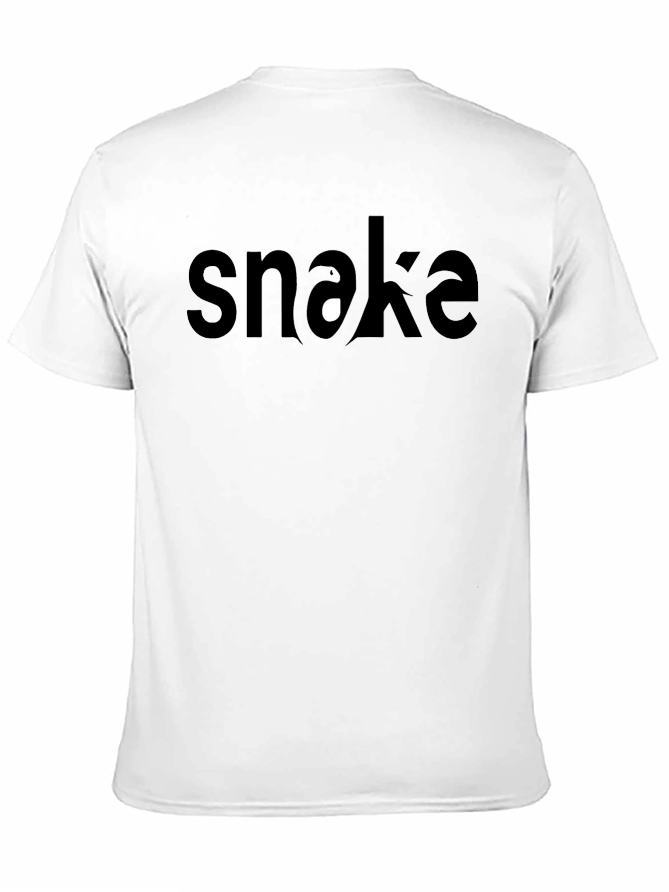 Snake Graphic Tee - Stylish Mens Black T-Shirt