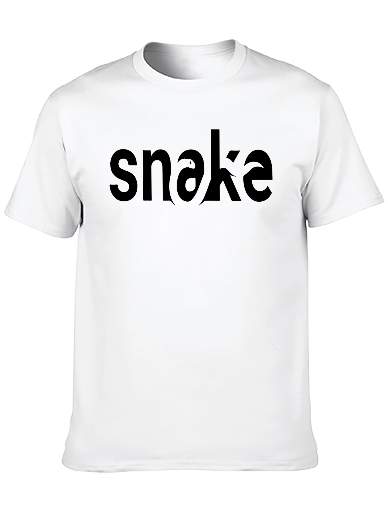 Snake Graphic Tee - Stylish Mens Black T-Shirt