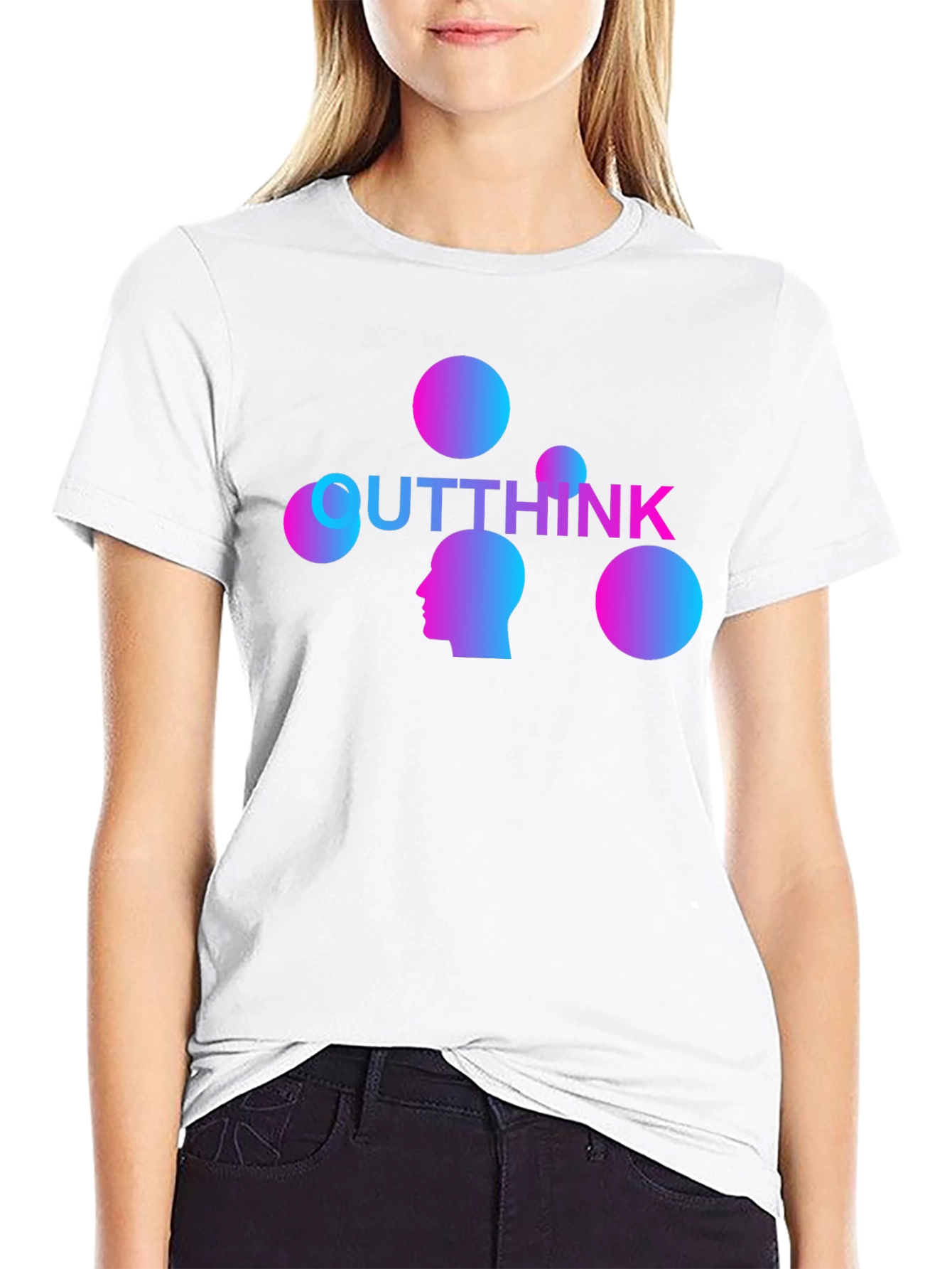 Outthink Graphic Tee - Gradient Design