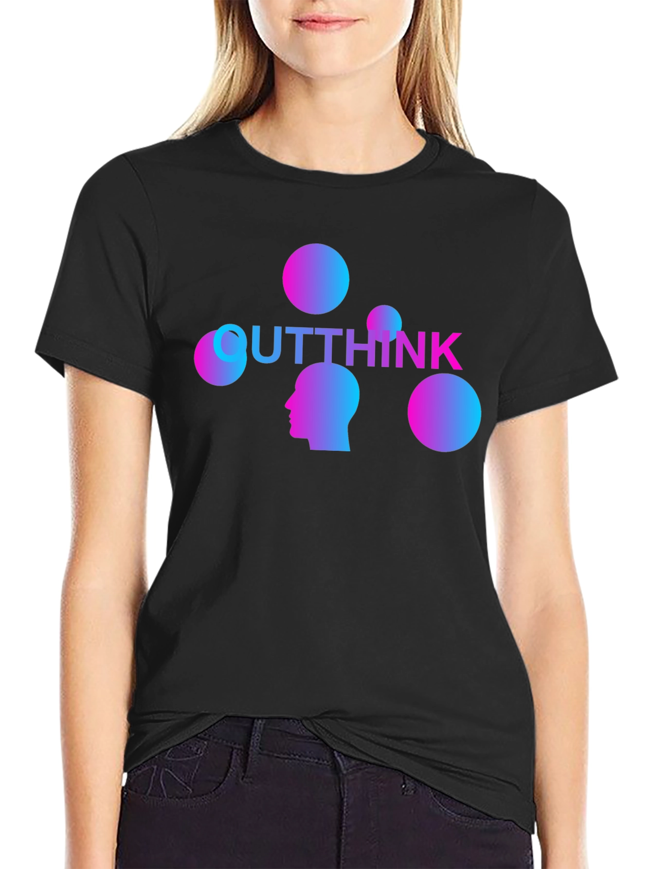 Outthink Graphic Tee - Gradient Design