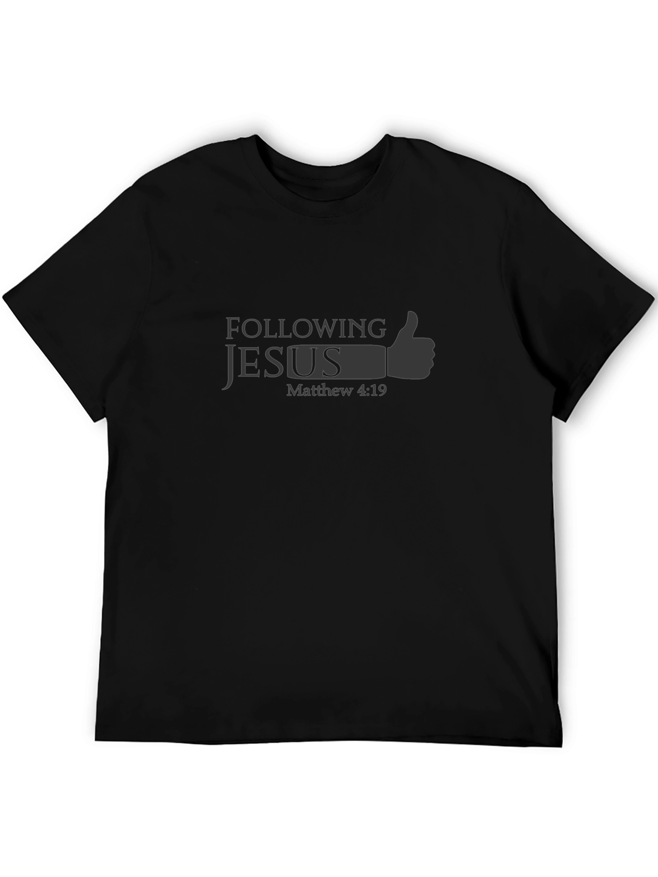 Following Jesus T-Shirt - Matthew 4:19 Religious Graphic Tee