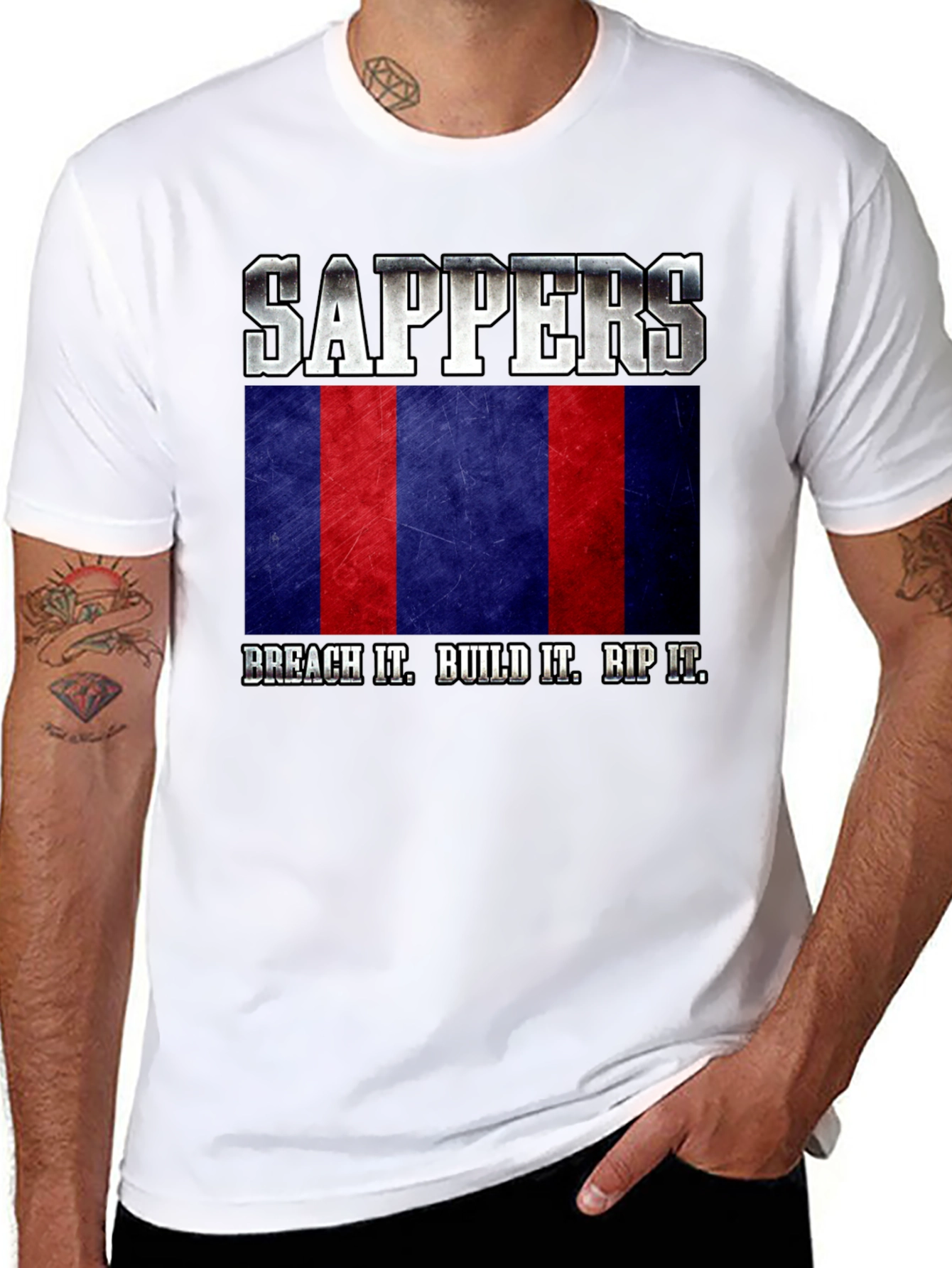 Sappers Military T-Shirt - Breach Build Bip