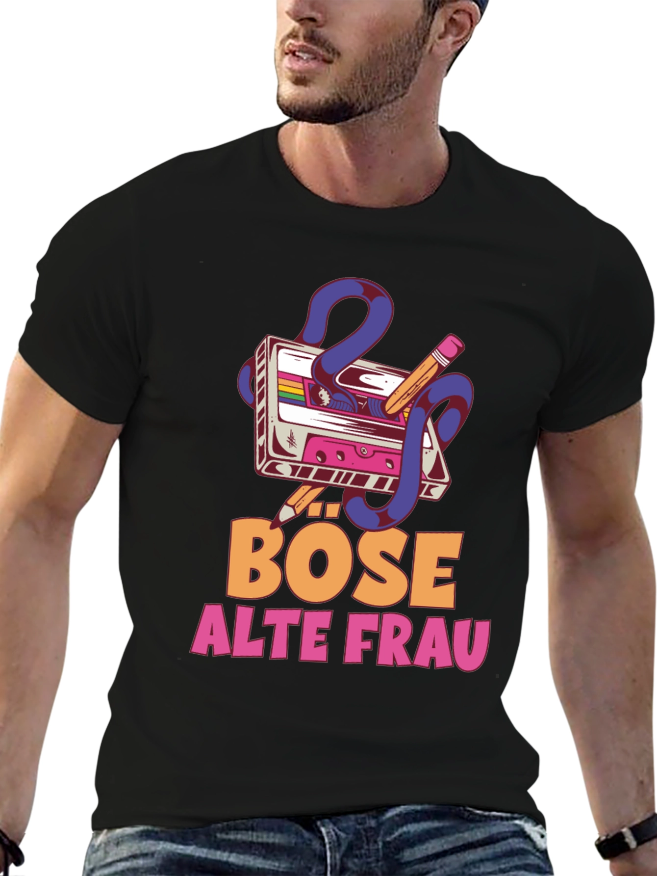 Bose Alte Frau Graphic T-Shirt