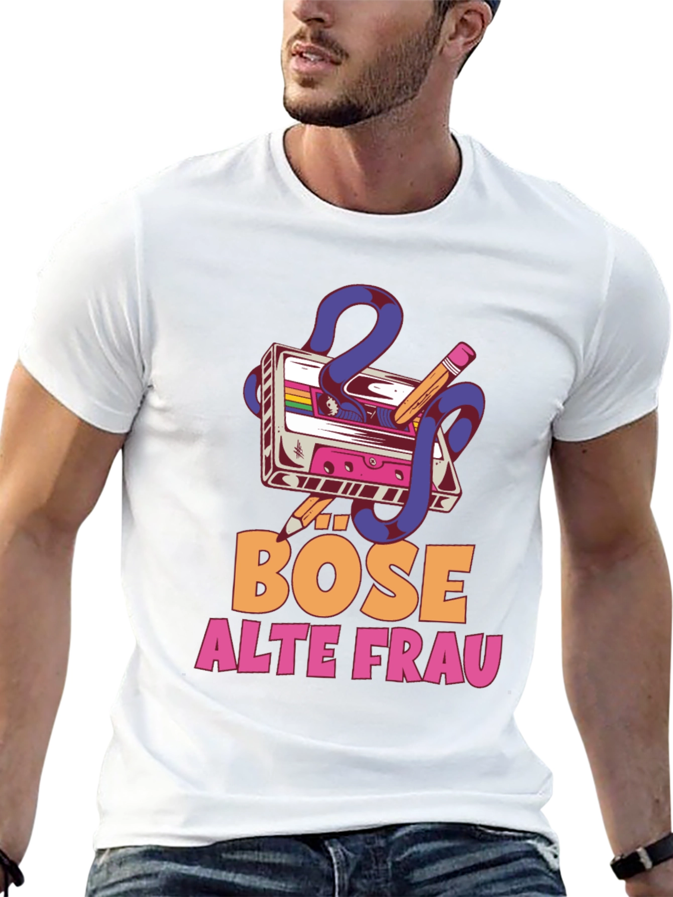 Bose Alte Frau Graphic T-Shirt