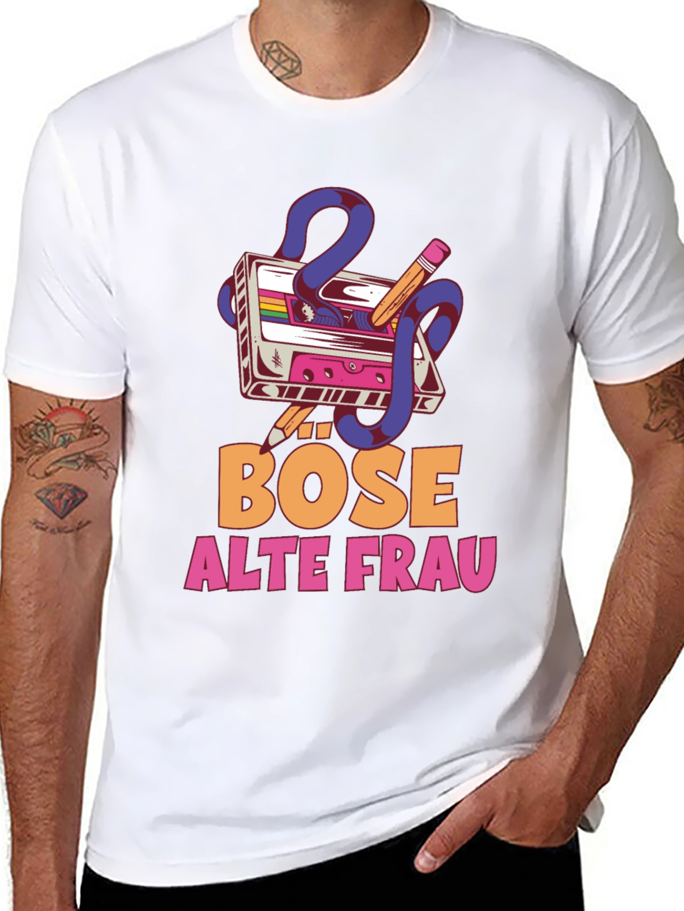 Bose Alte Frau Graphic T-Shirt