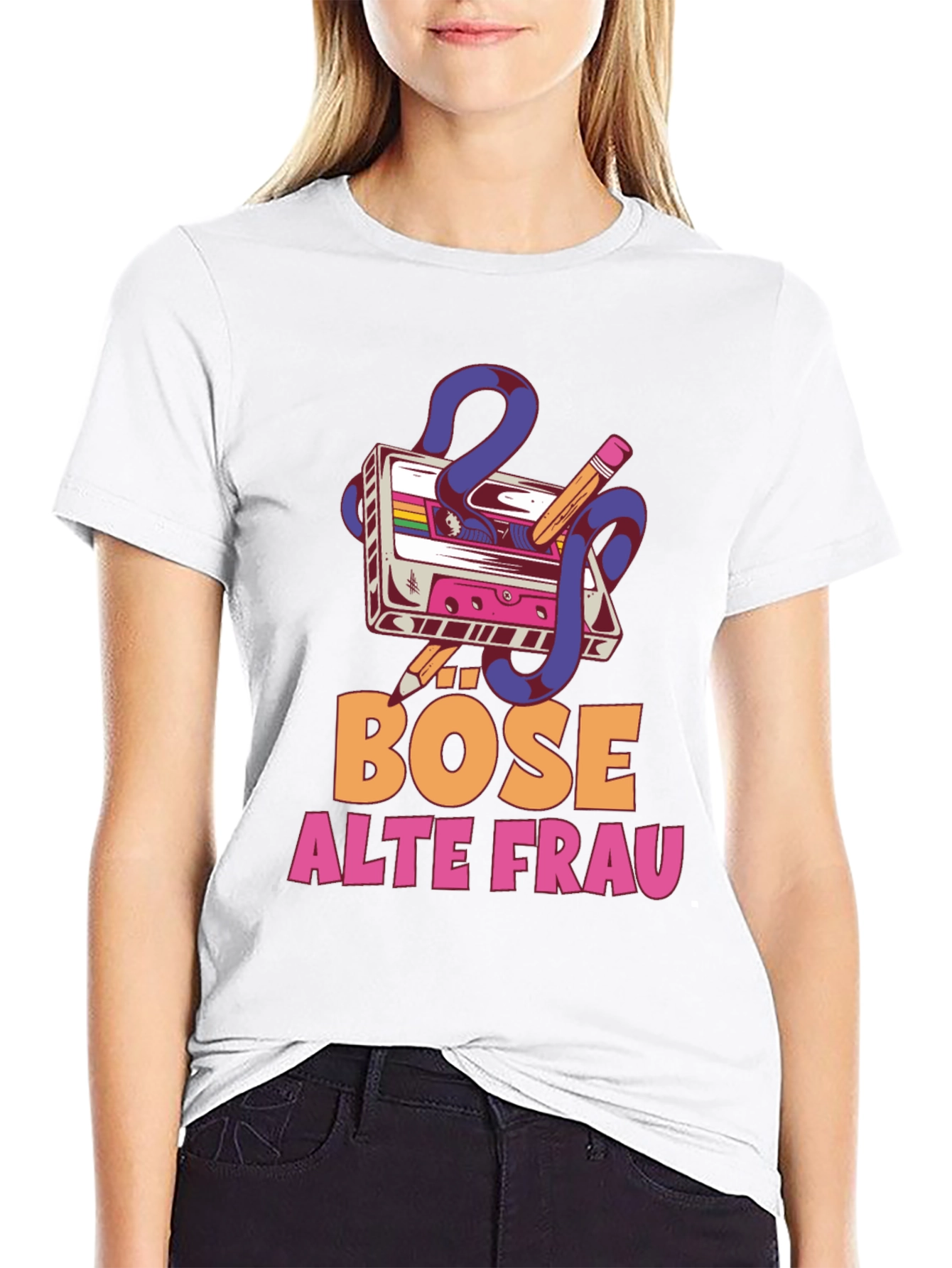 Bose Alte Frau Graphic T-Shirt