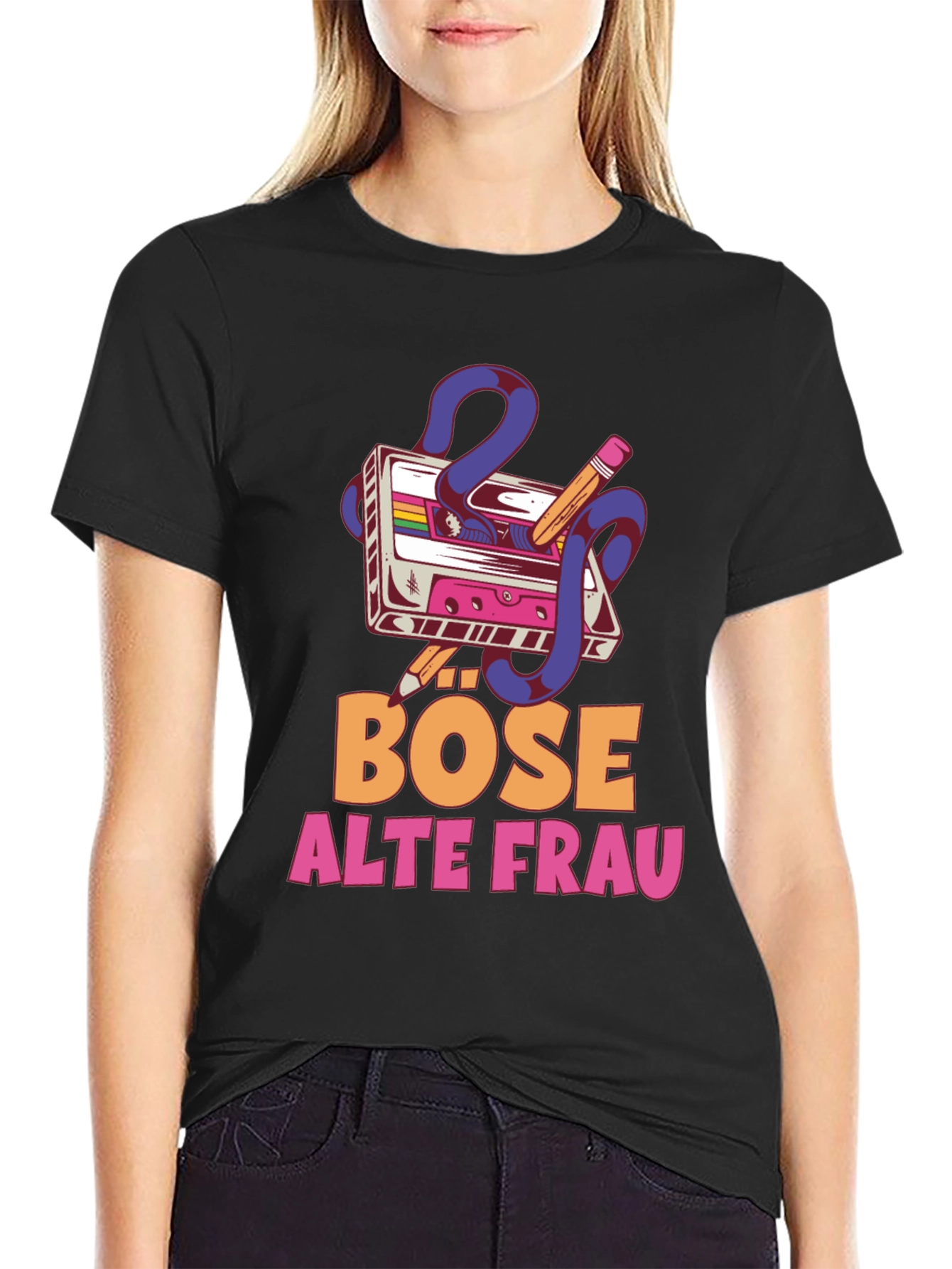 Bose Alte Frau Graphic T-Shirt