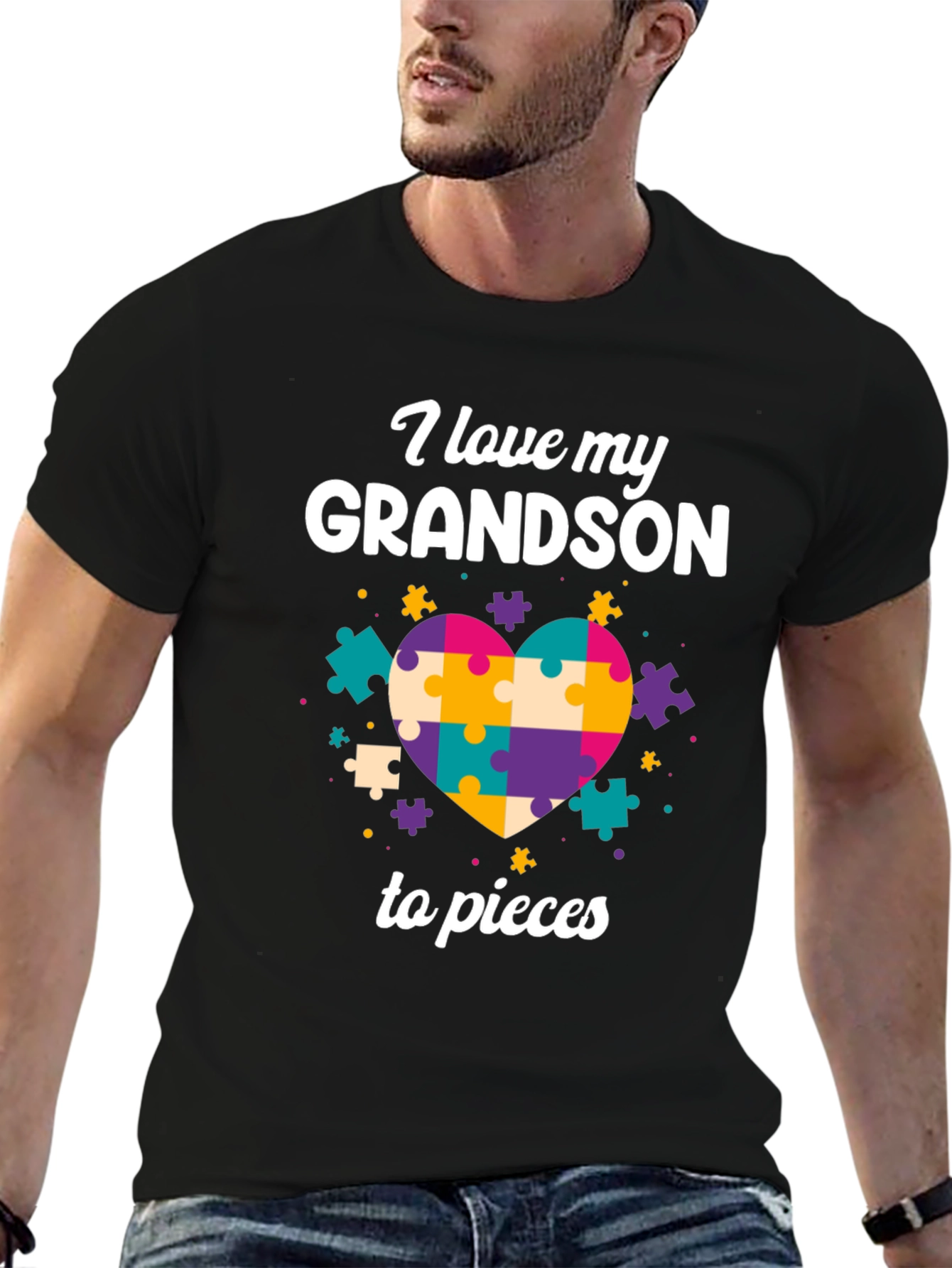 Autism Awareness Grandson T-Shirt