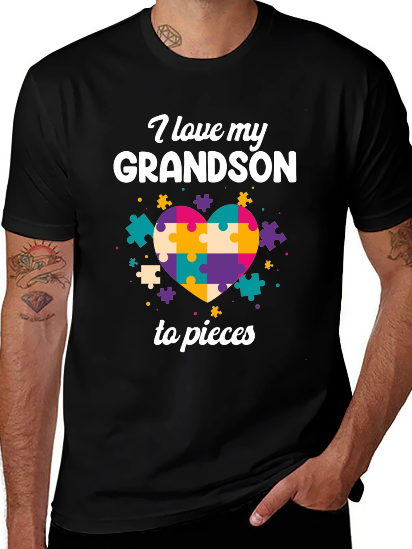 Autism Awareness Grandson T-Shirt