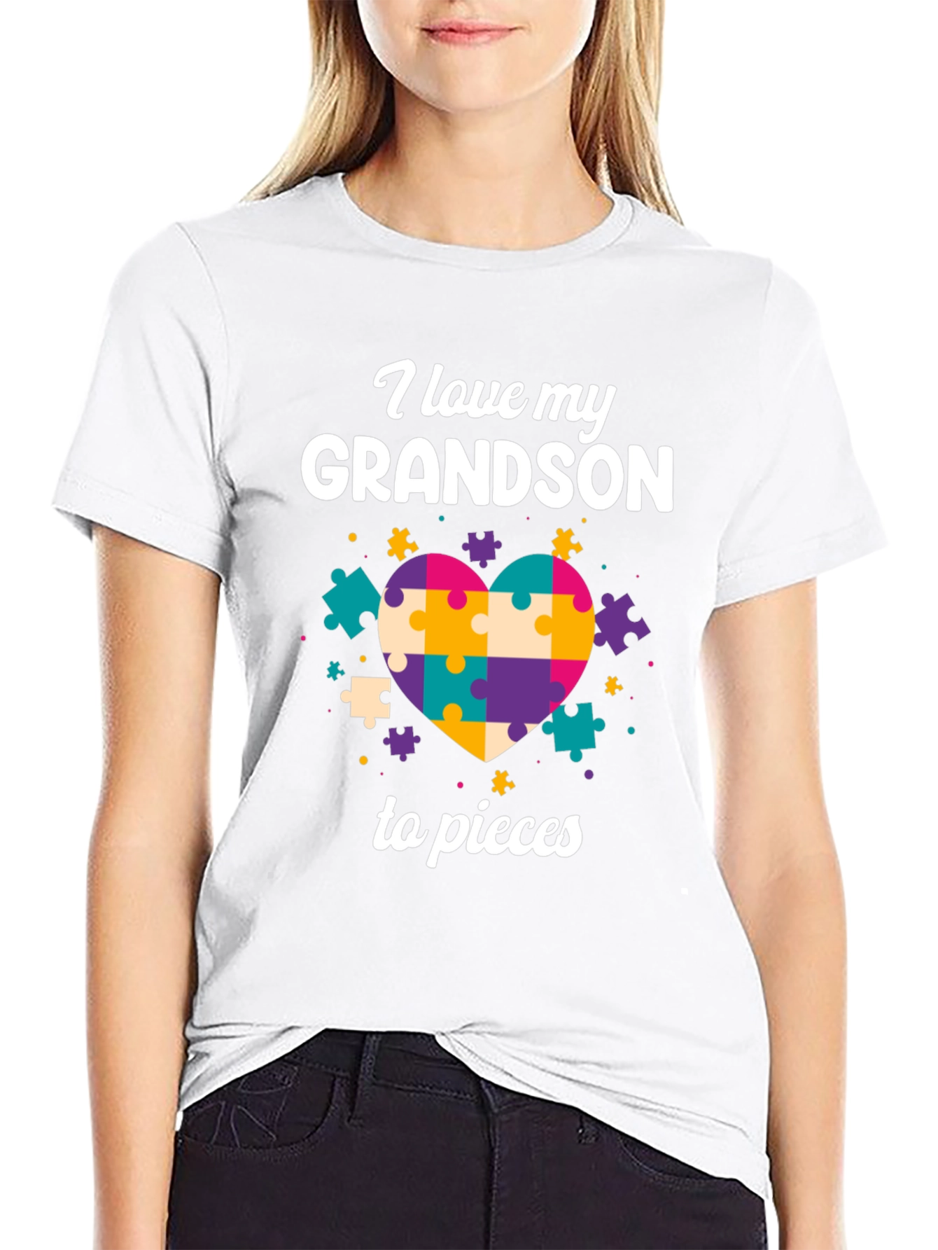 Autism Awareness Grandson T-Shirt