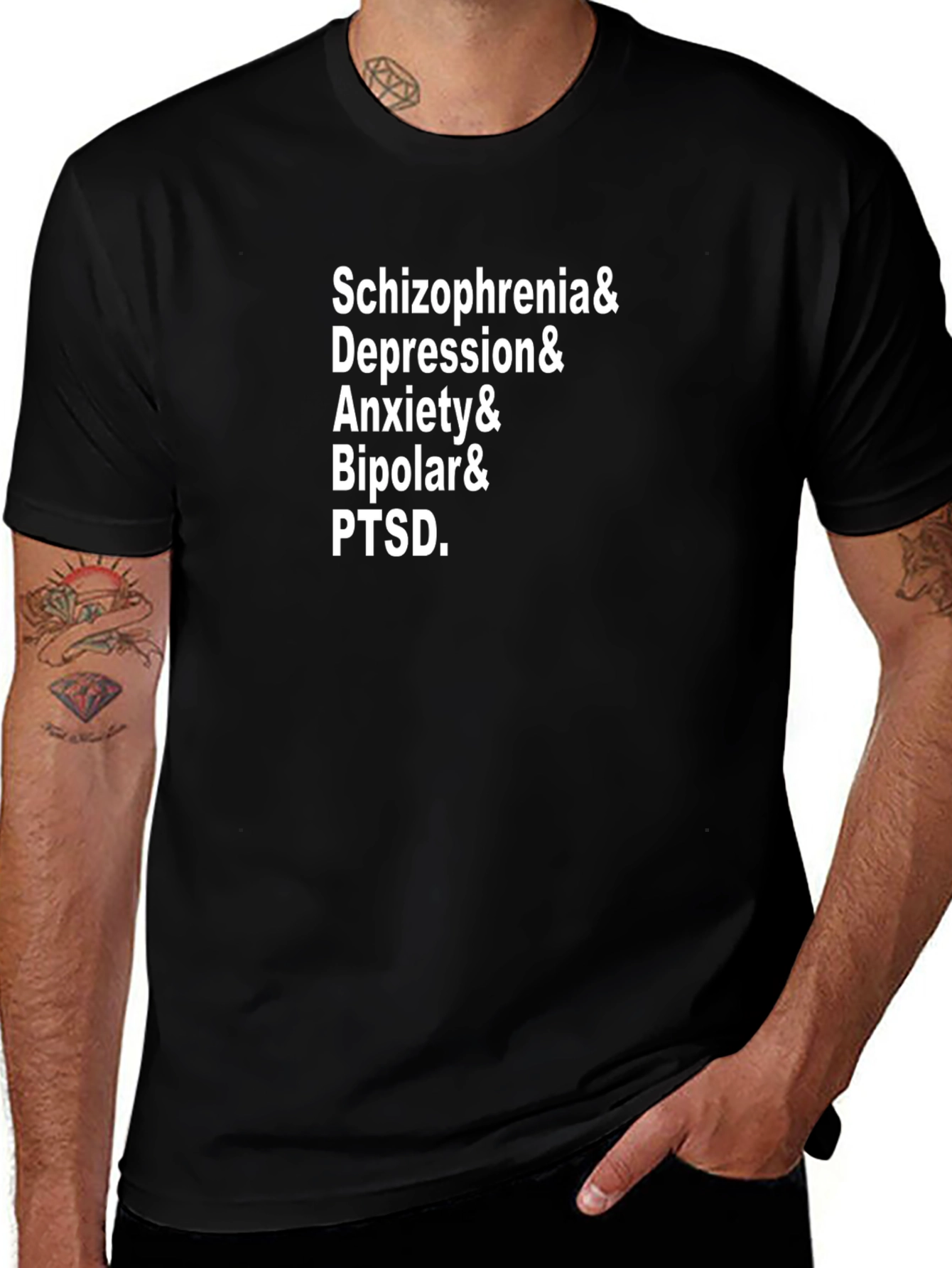 Mental Health Awareness T-Shirt: Schizophrenia Depression PTSD