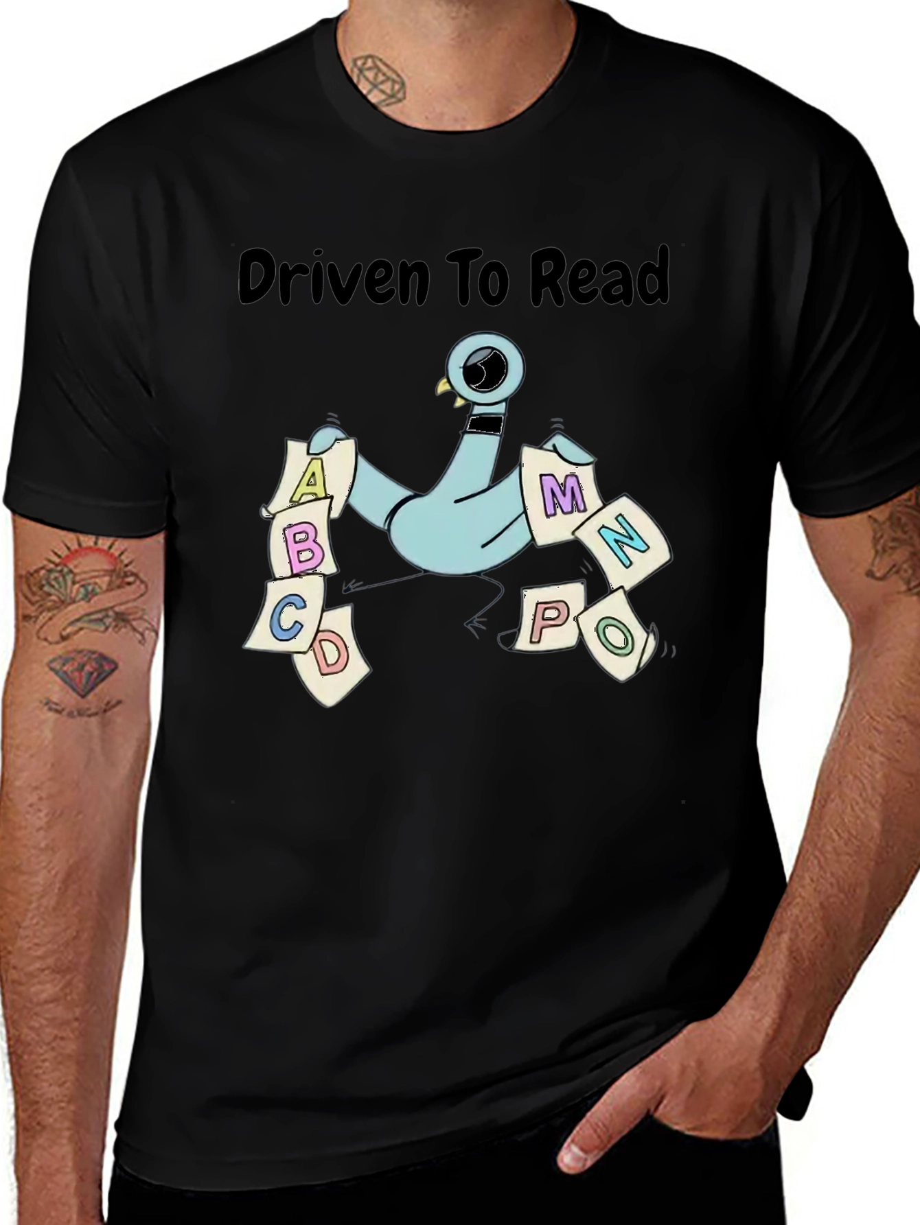 Driven to Read Pigeon T-Shirt