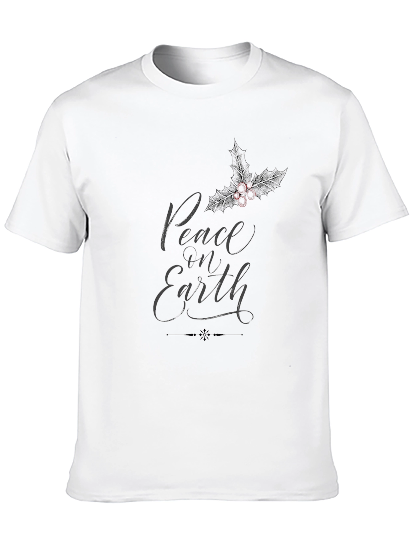 Peace on Earth Graphic T-Shirt - Black