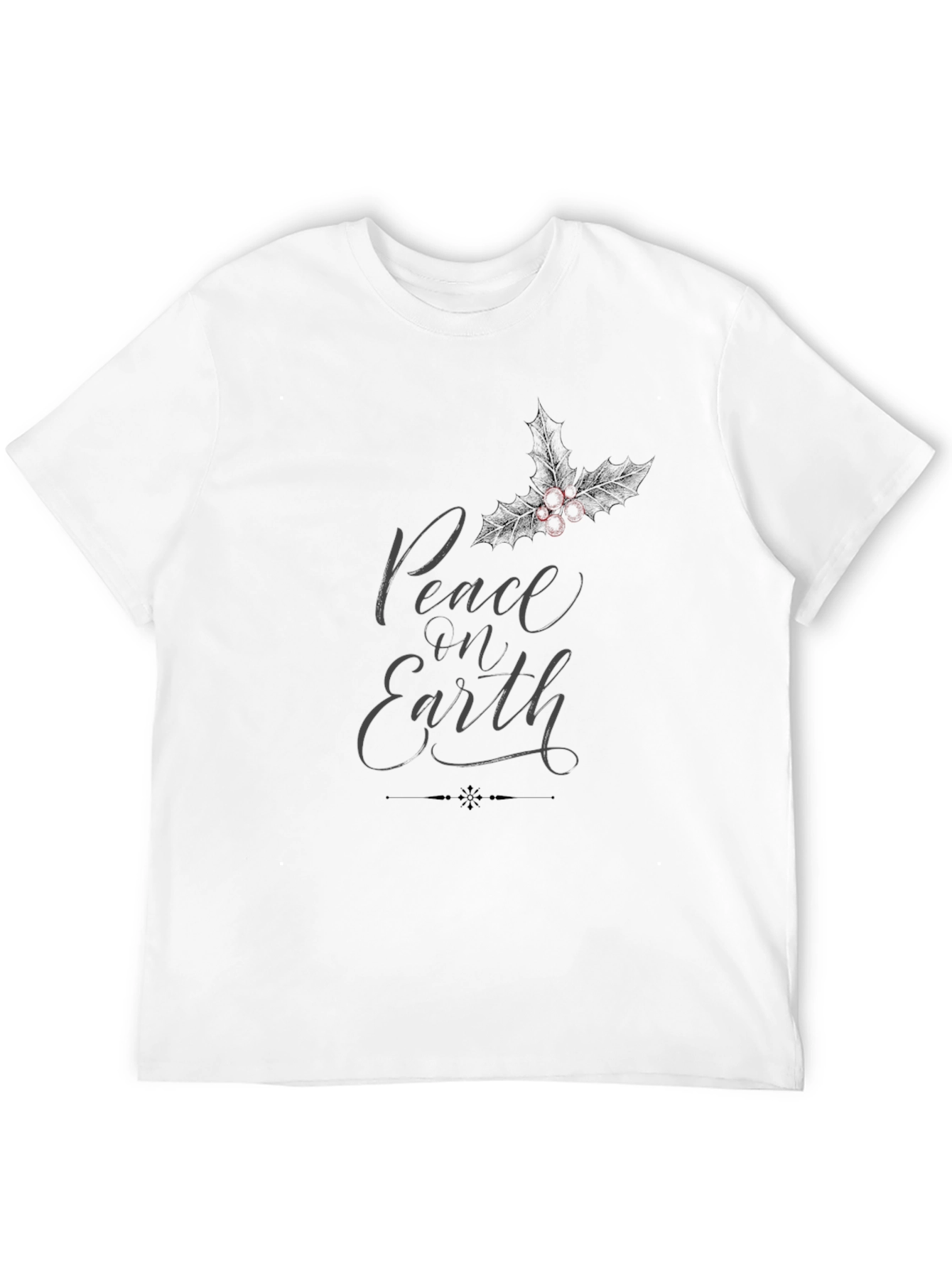 Peace on Earth Graphic T-Shirt - Black