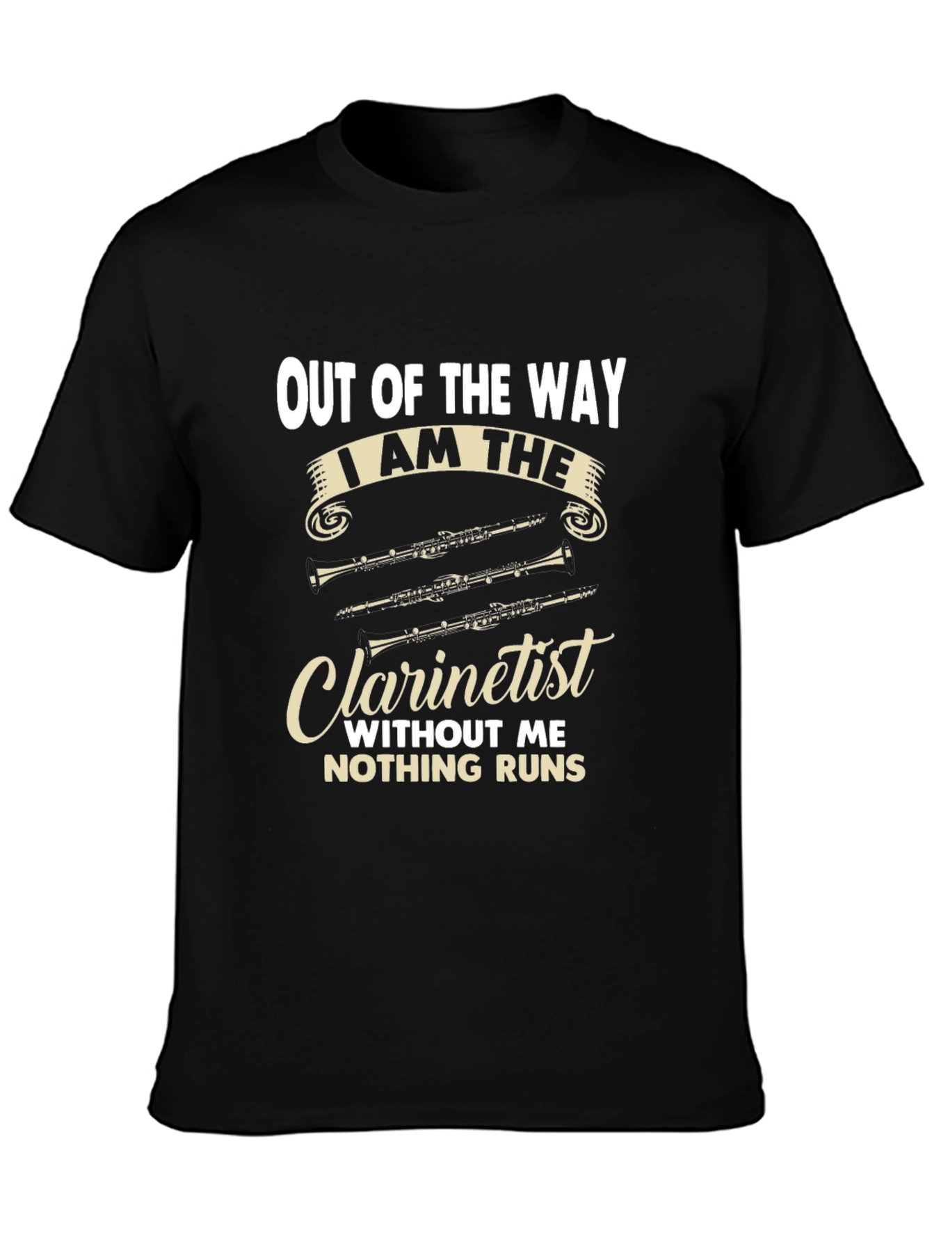 Out of the Way Clarinetist T-Shirt