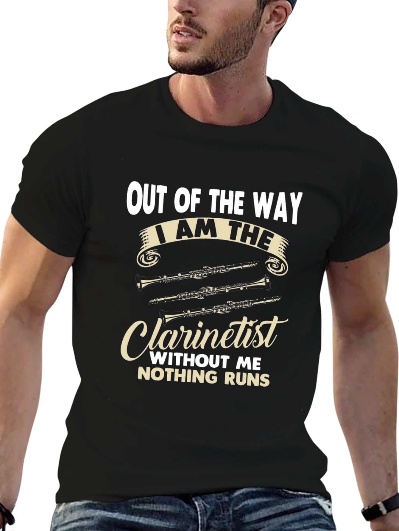 Out of the Way Clarinetist T-Shirt