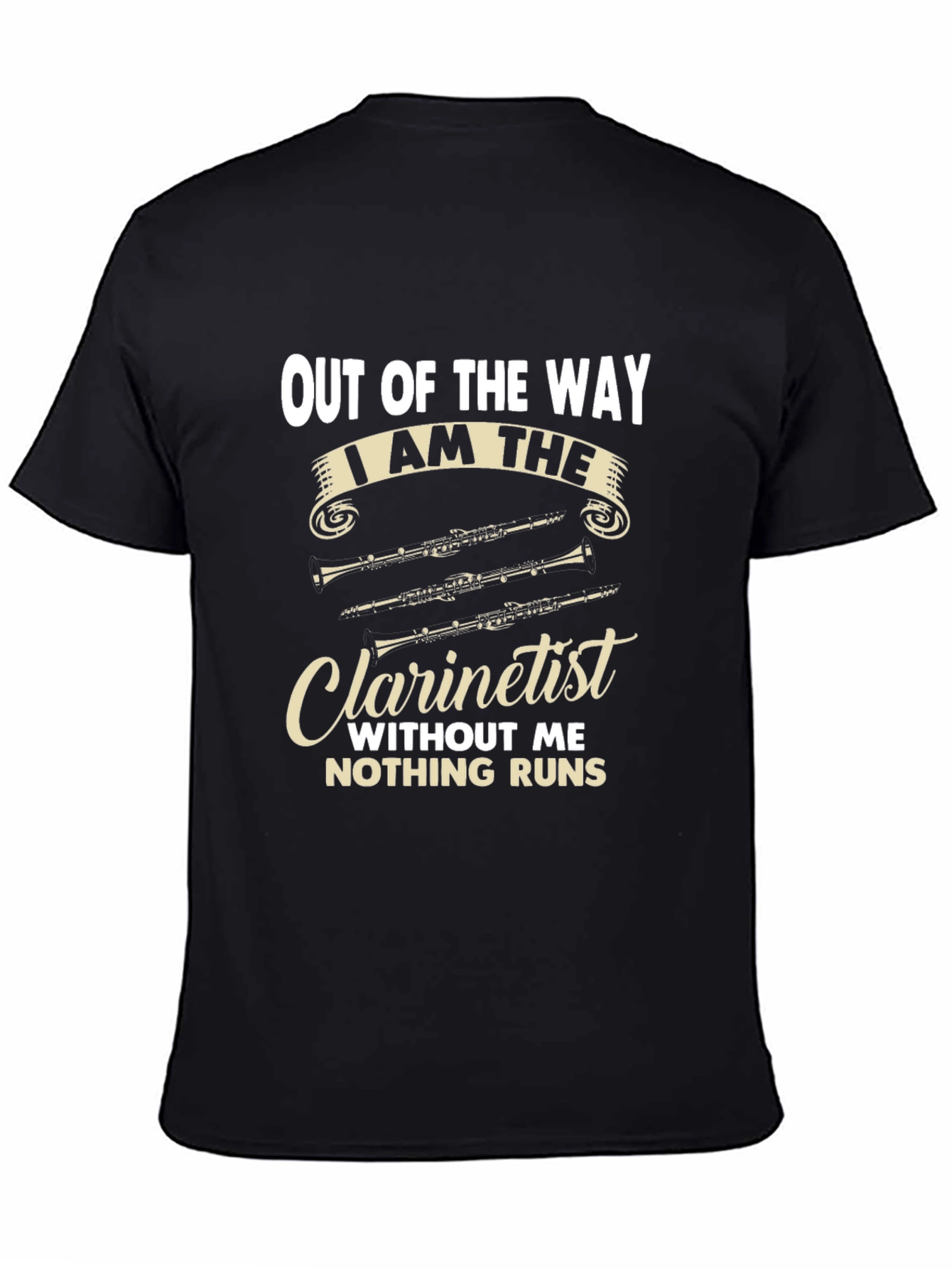 Out of the Way Clarinetist T-Shirt