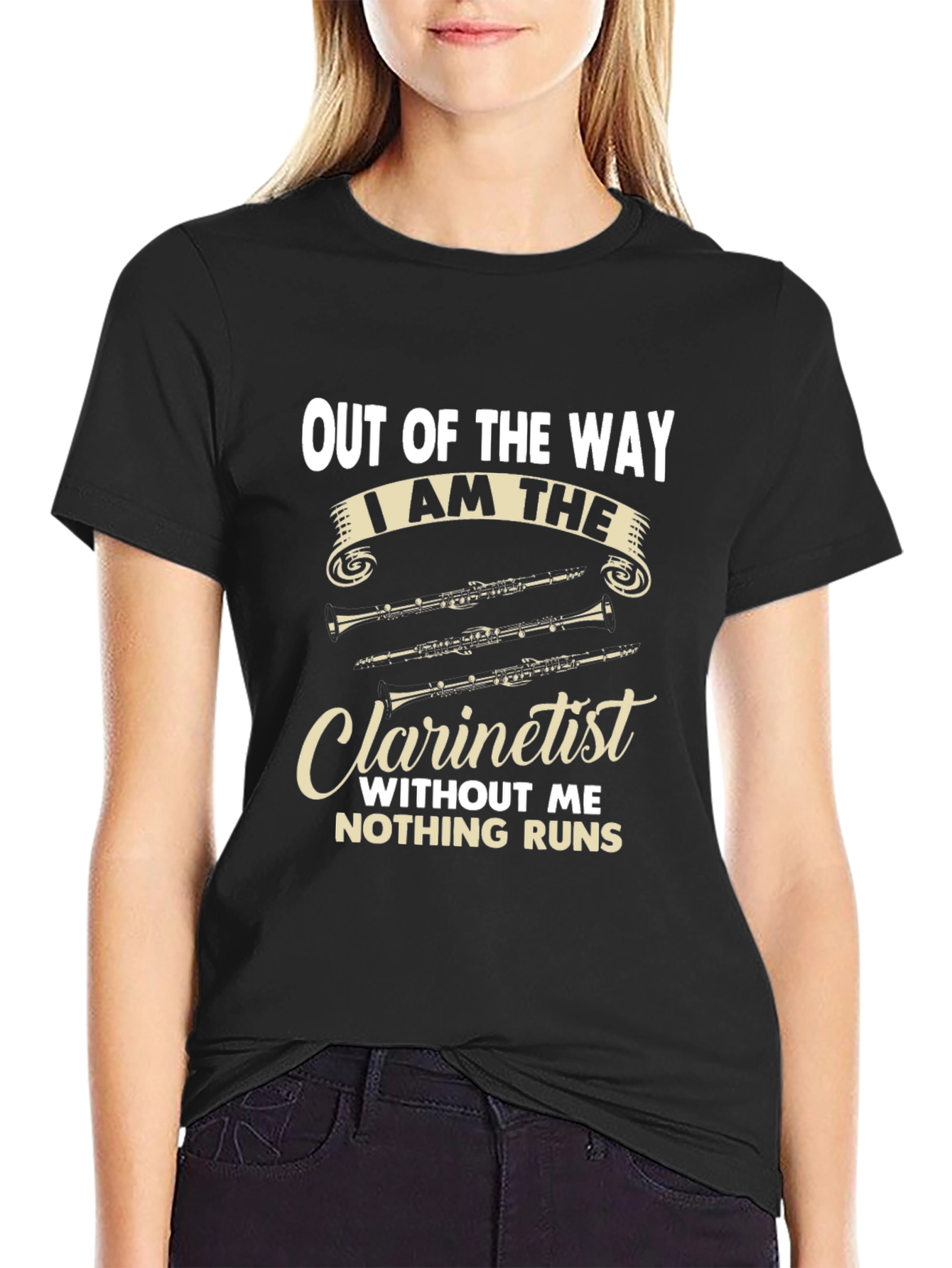 Out of the Way Clarinetist T-Shirt