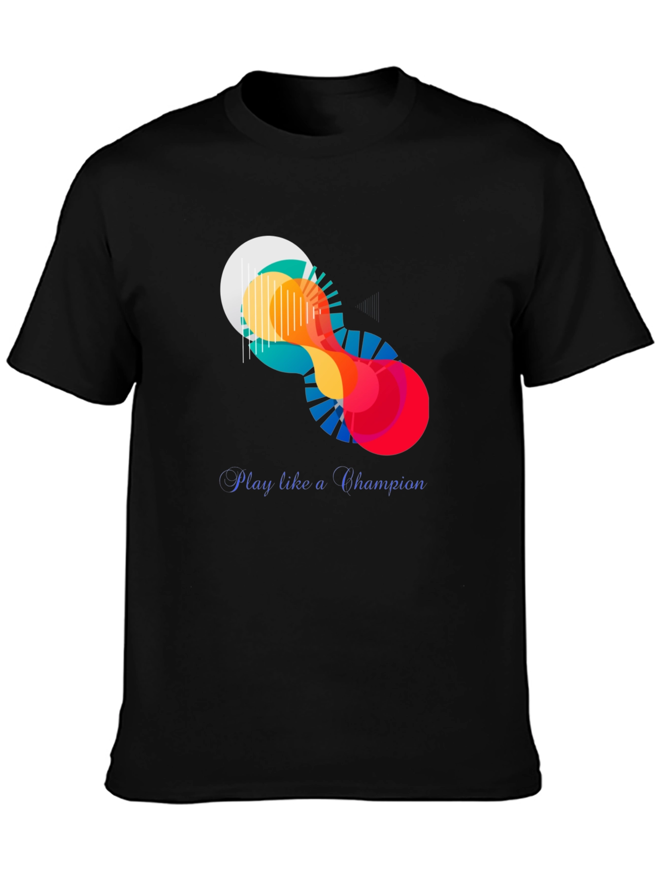Abstract Art Graphic Tee - Play Like a Champion