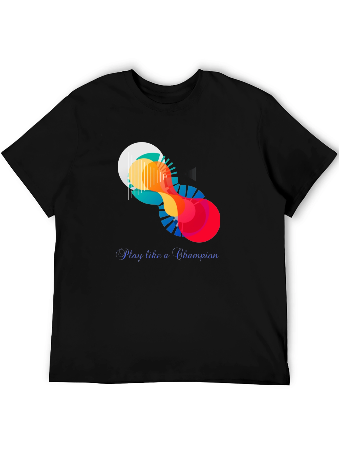 Abstract Art Graphic Tee - Play Like a Champion