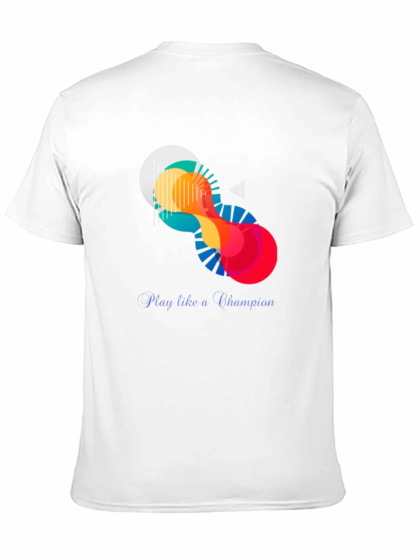 Abstract Art Graphic Tee - Play Like a Champion