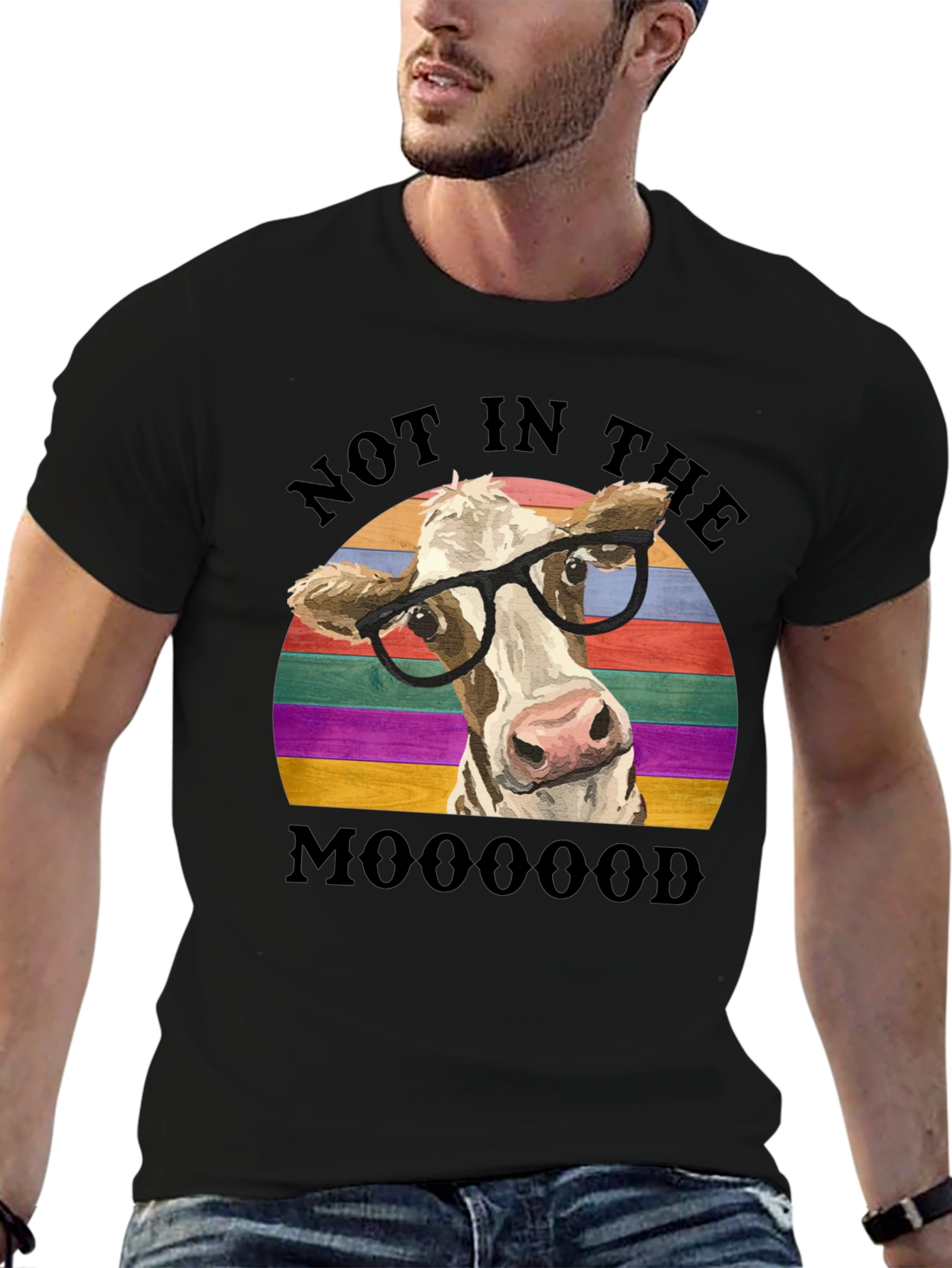 Funny Cow Not in the Mooood T-Shirt