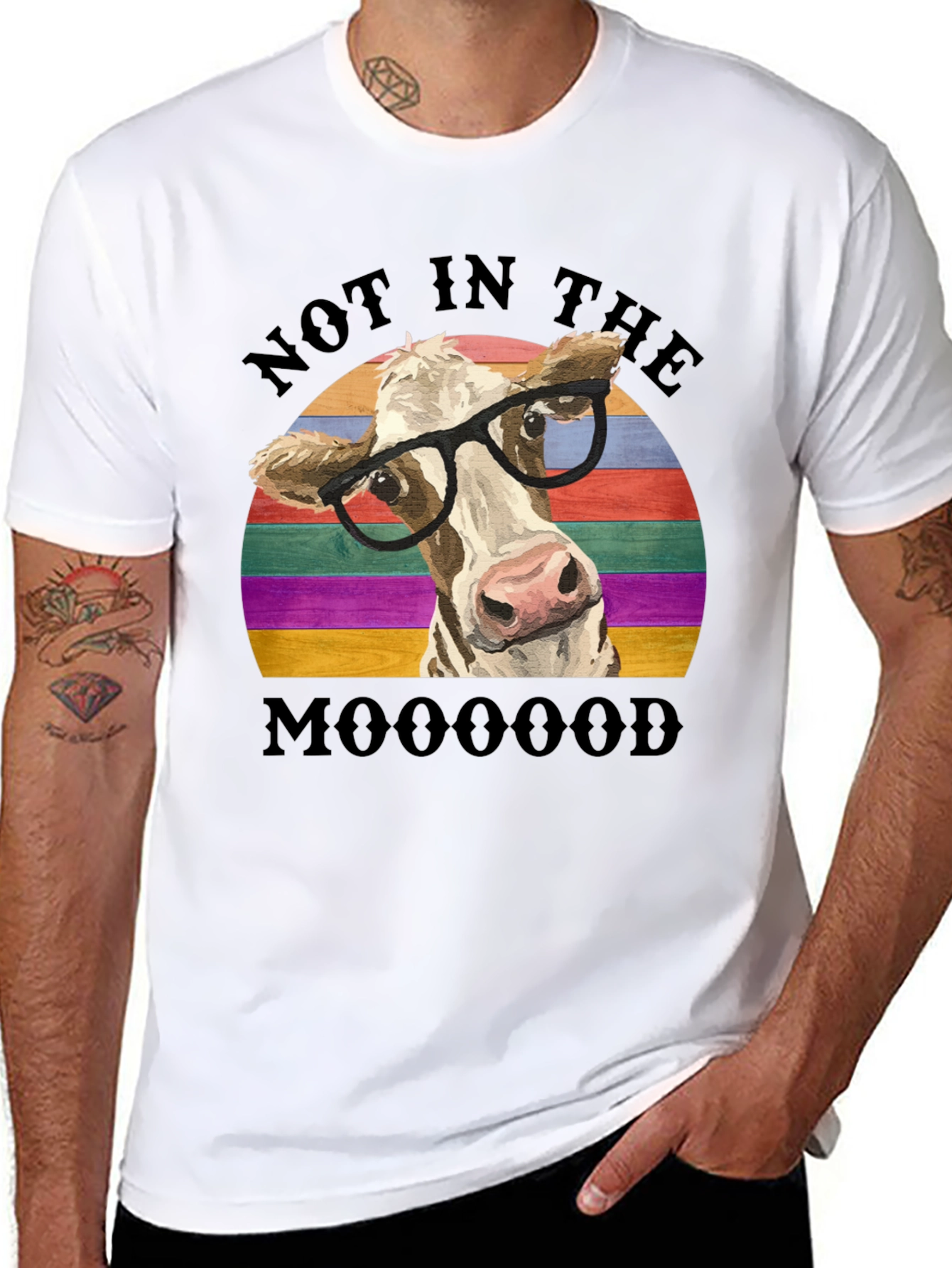 Funny Cow Not in the Mooood T-Shirt