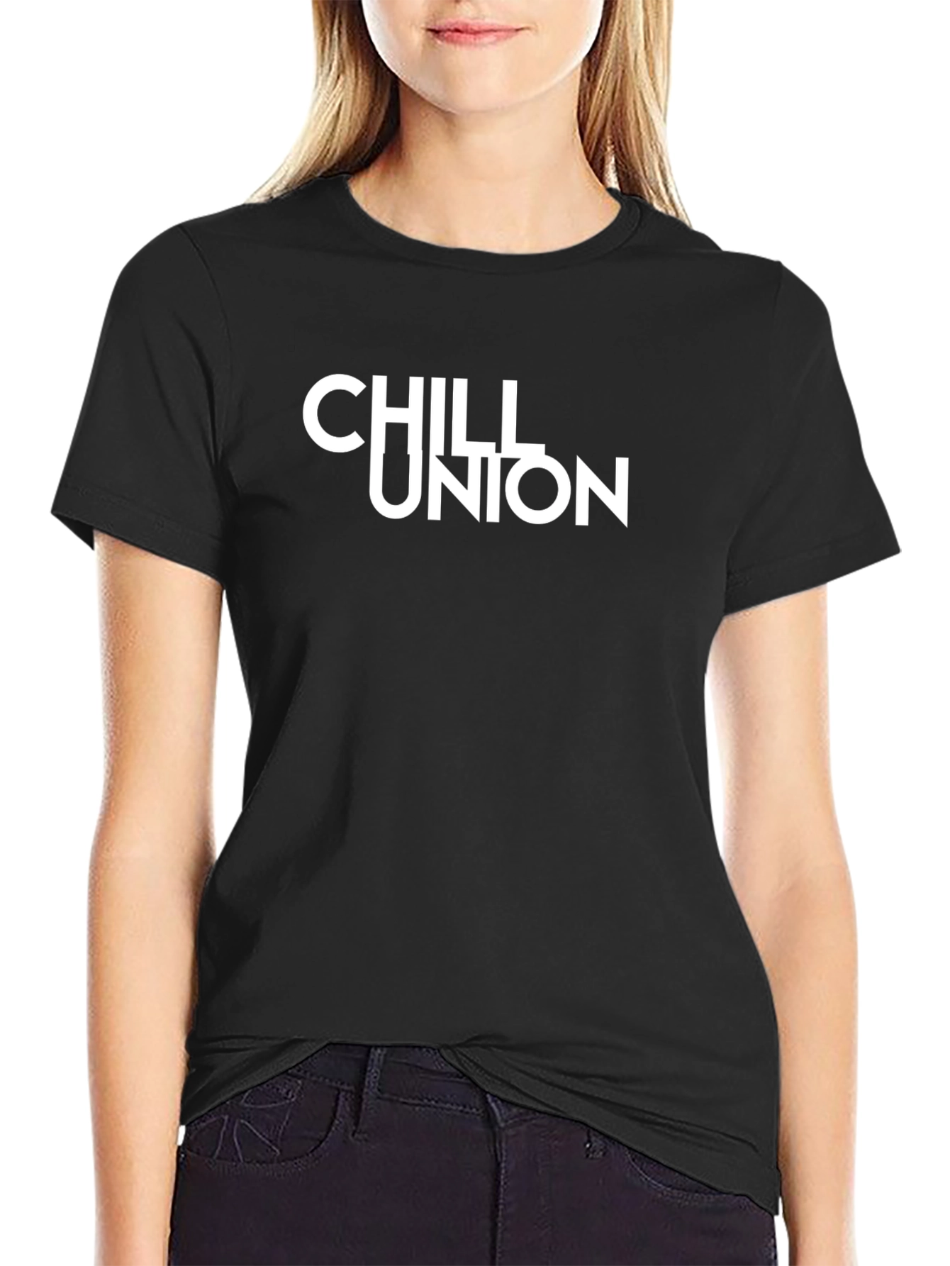 Chill Union Black T-Shirt Casual Style