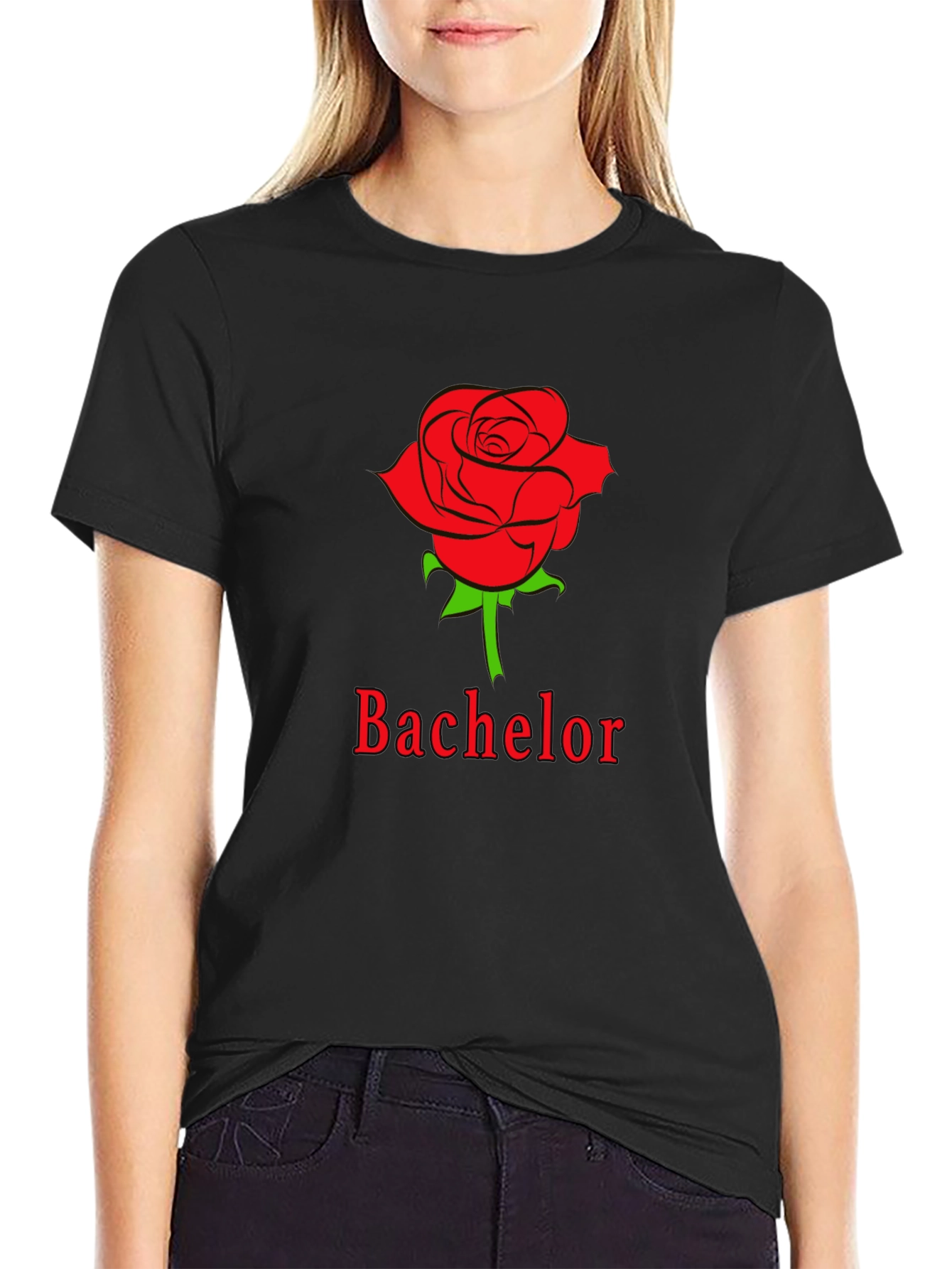 Bachelor Rose Graphic Tee - Stylish Casual Wear