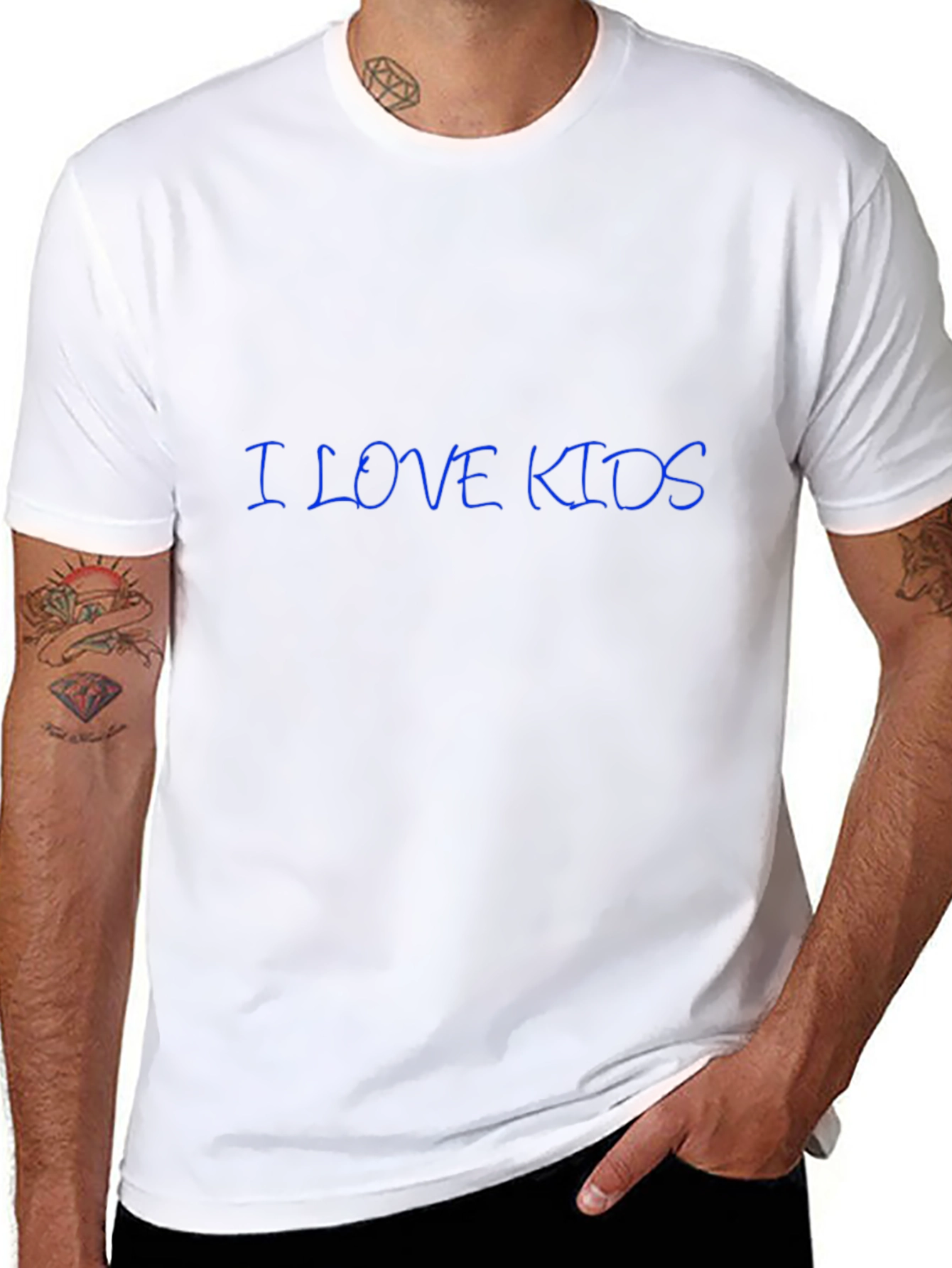 I Love Kids Black T-Shirt