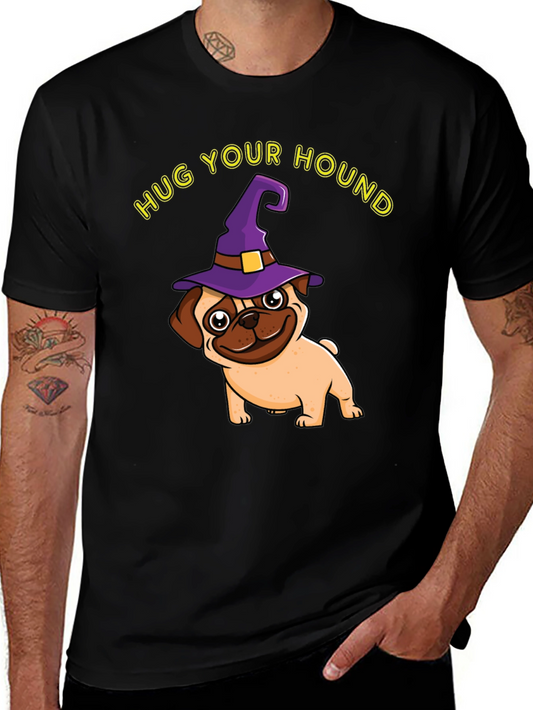 Hug Your Hound Pug Halloween T-Shirt