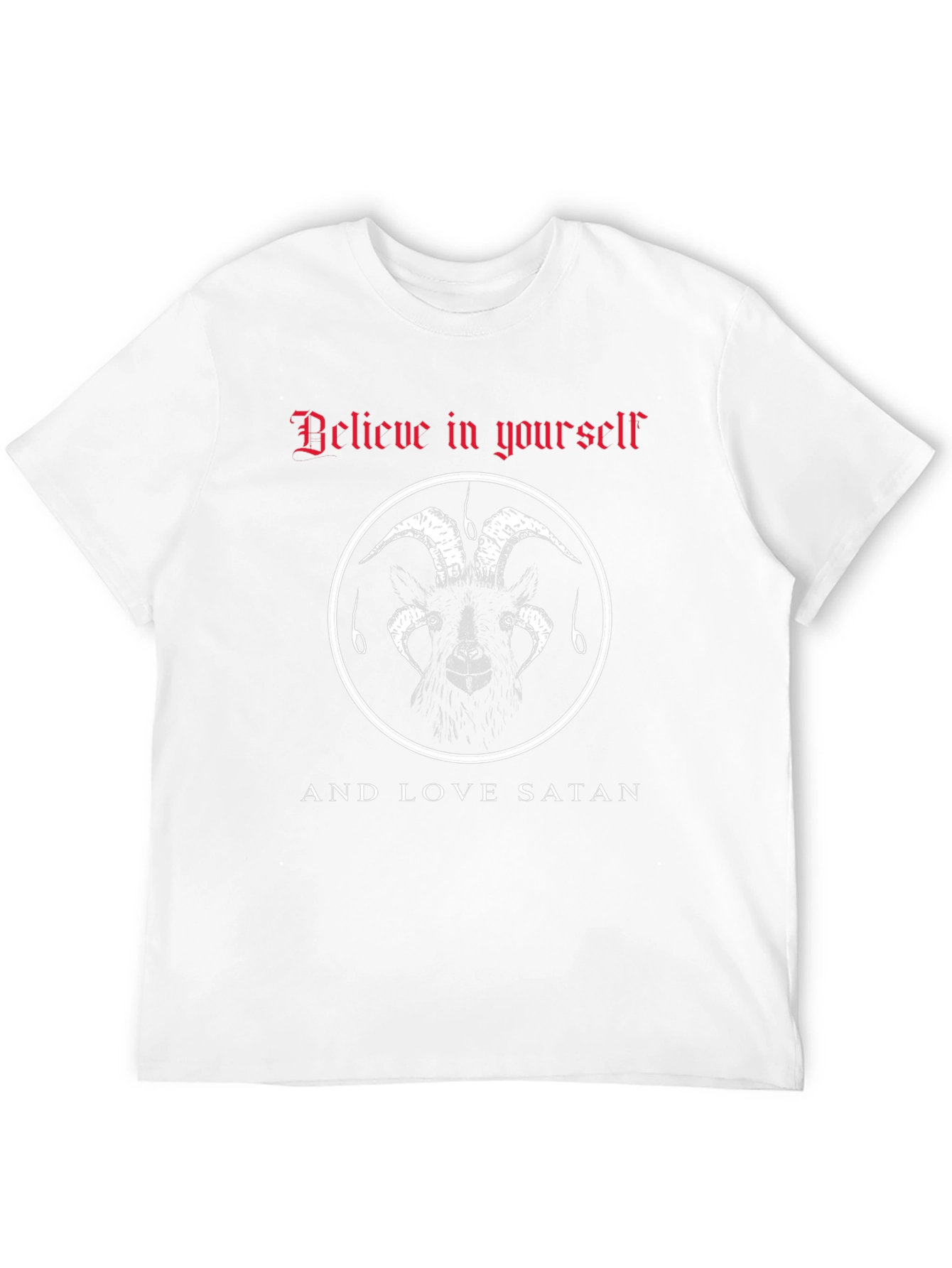Believe in Yourself & Love Satan Graphic Tee