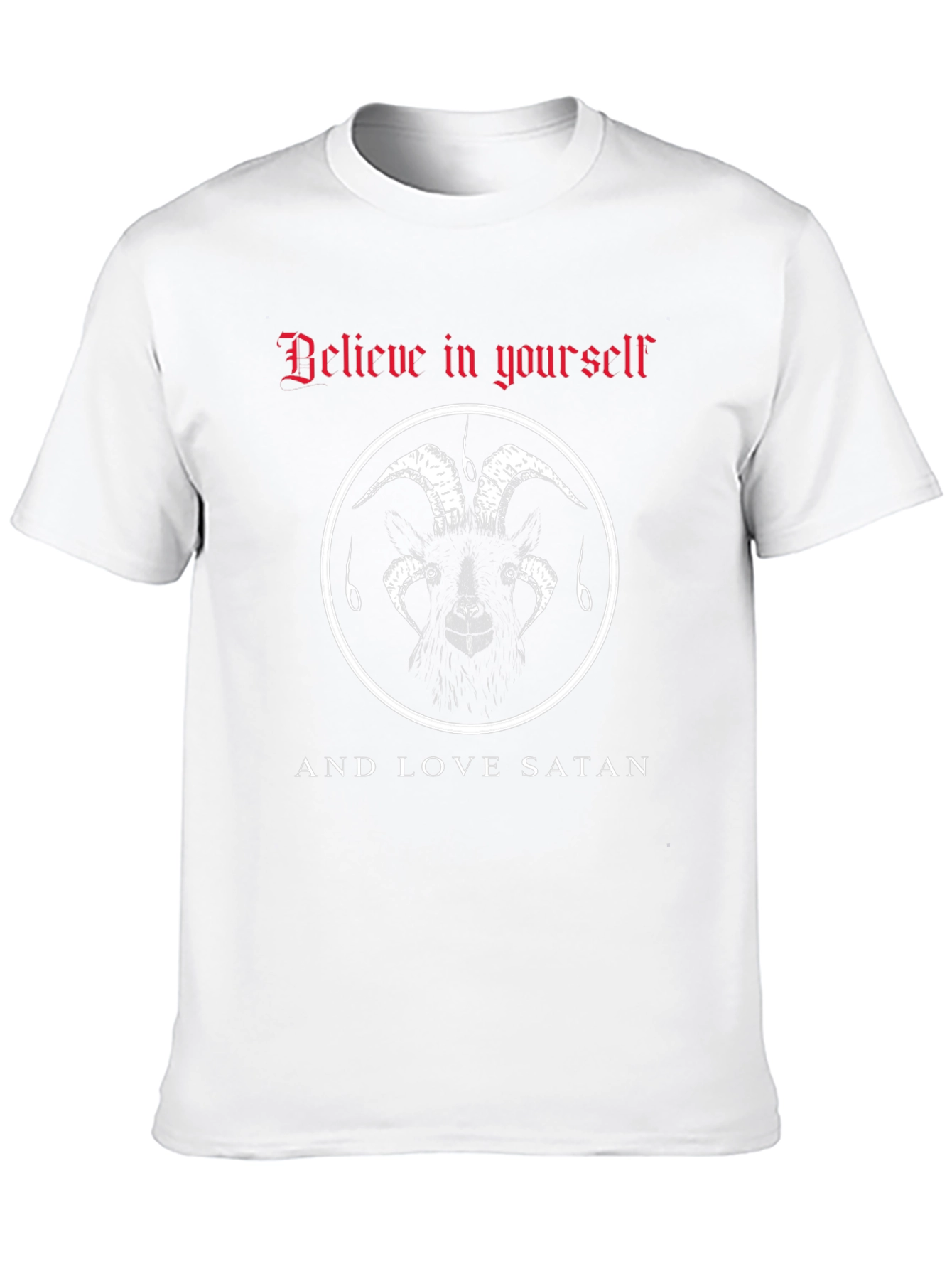 Believe in Yourself & Love Satan Graphic Tee