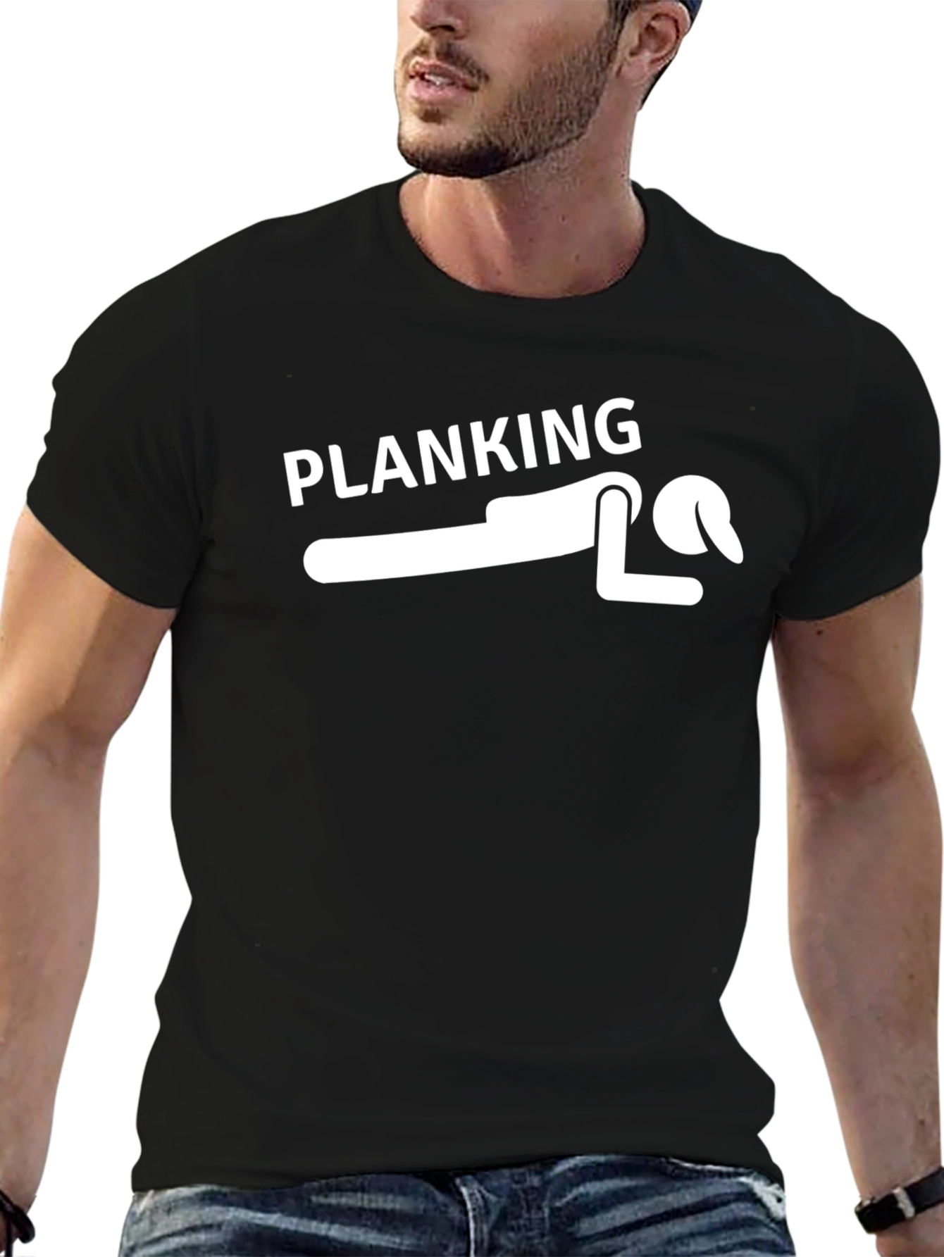 Planking Tee - Funny Graphic T-Shirt