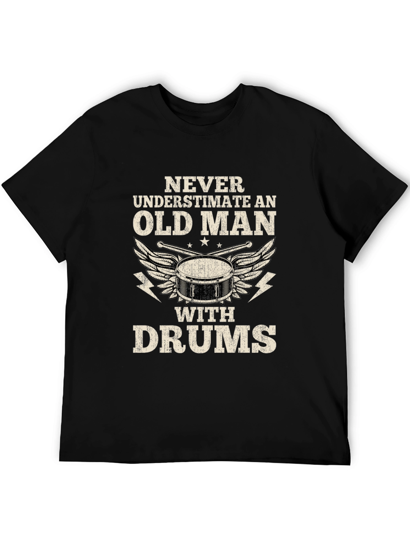 Old Man With Drums T-Shirt