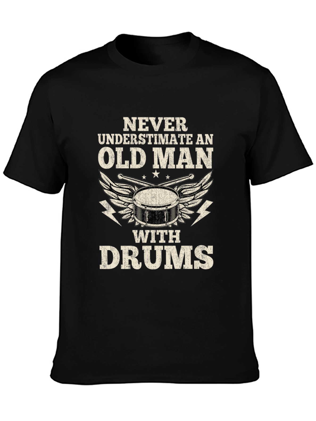 Old Man With Drums T-Shirt