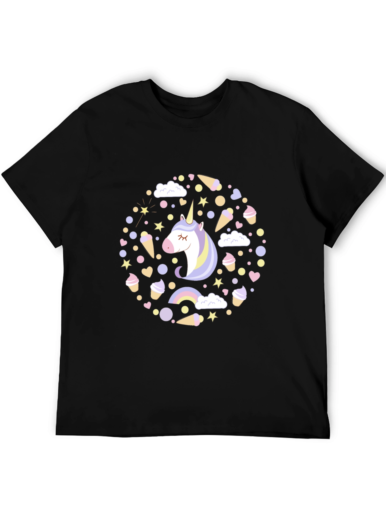 Unicorn Dreams Black T-Shirt